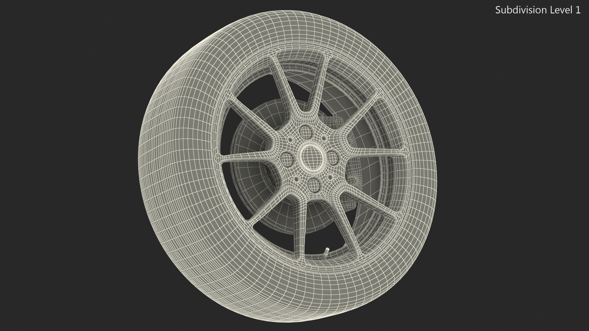 3D Smart EQ Fortwo Wheel