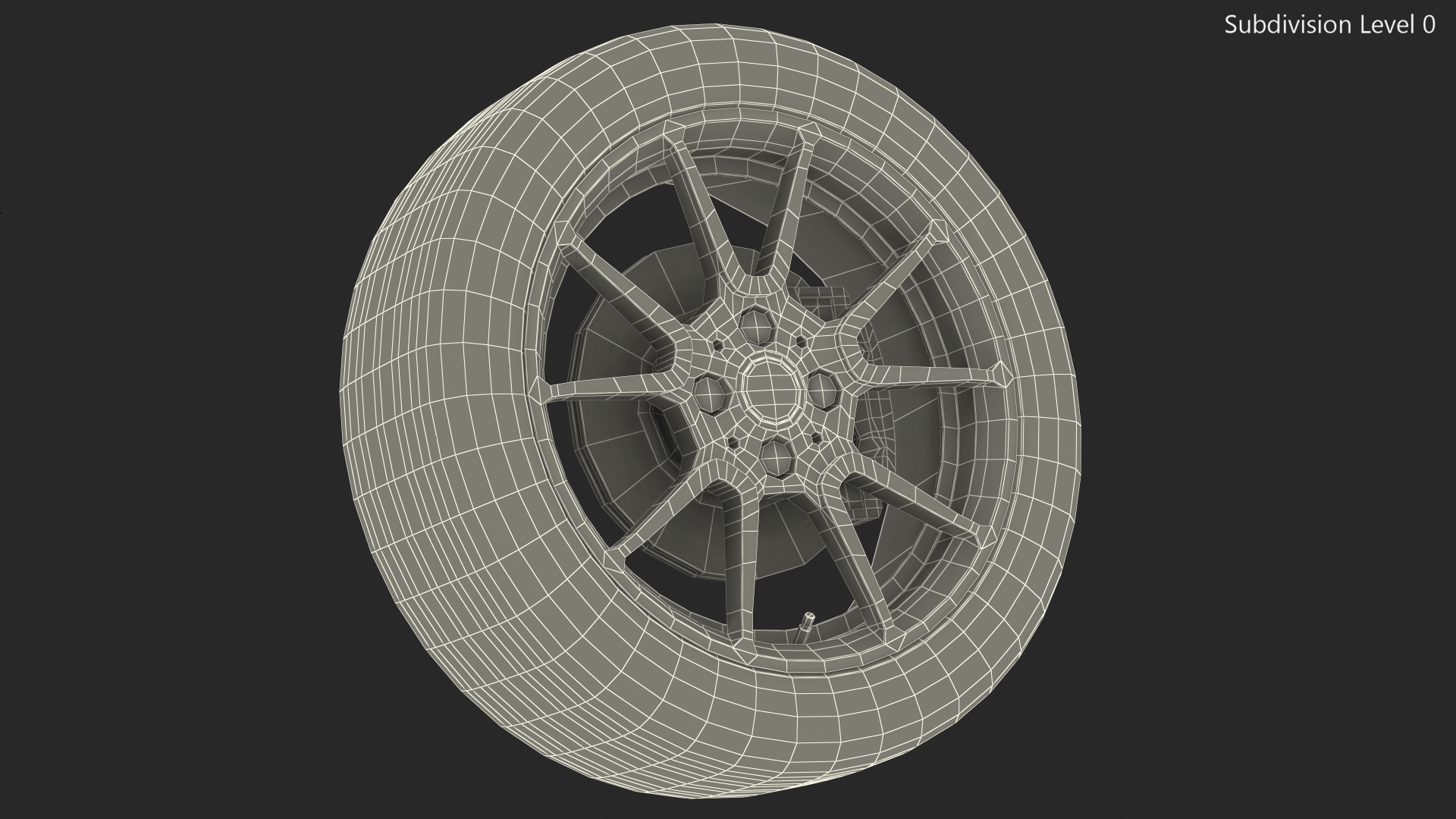 3D Smart EQ Fortwo Wheel