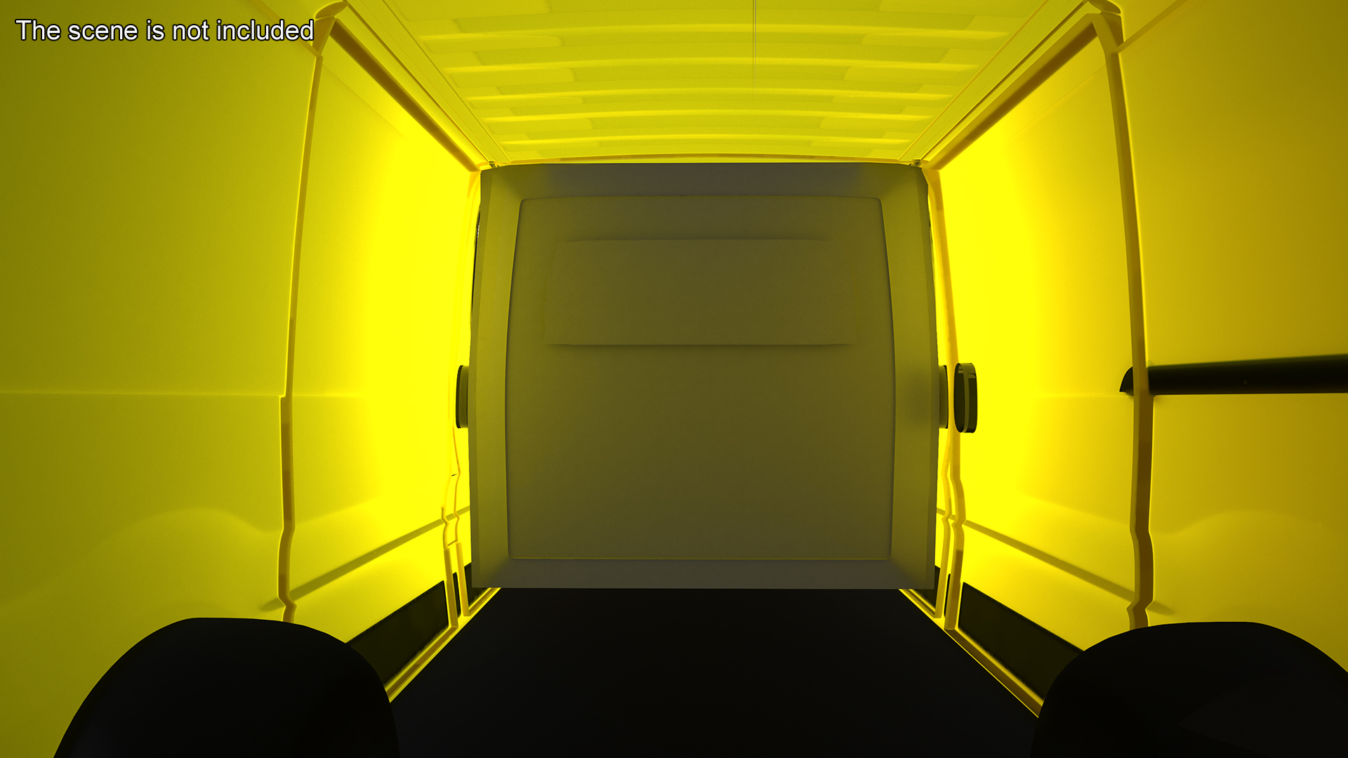 3D model Yellow Transporter Opel Vivaro