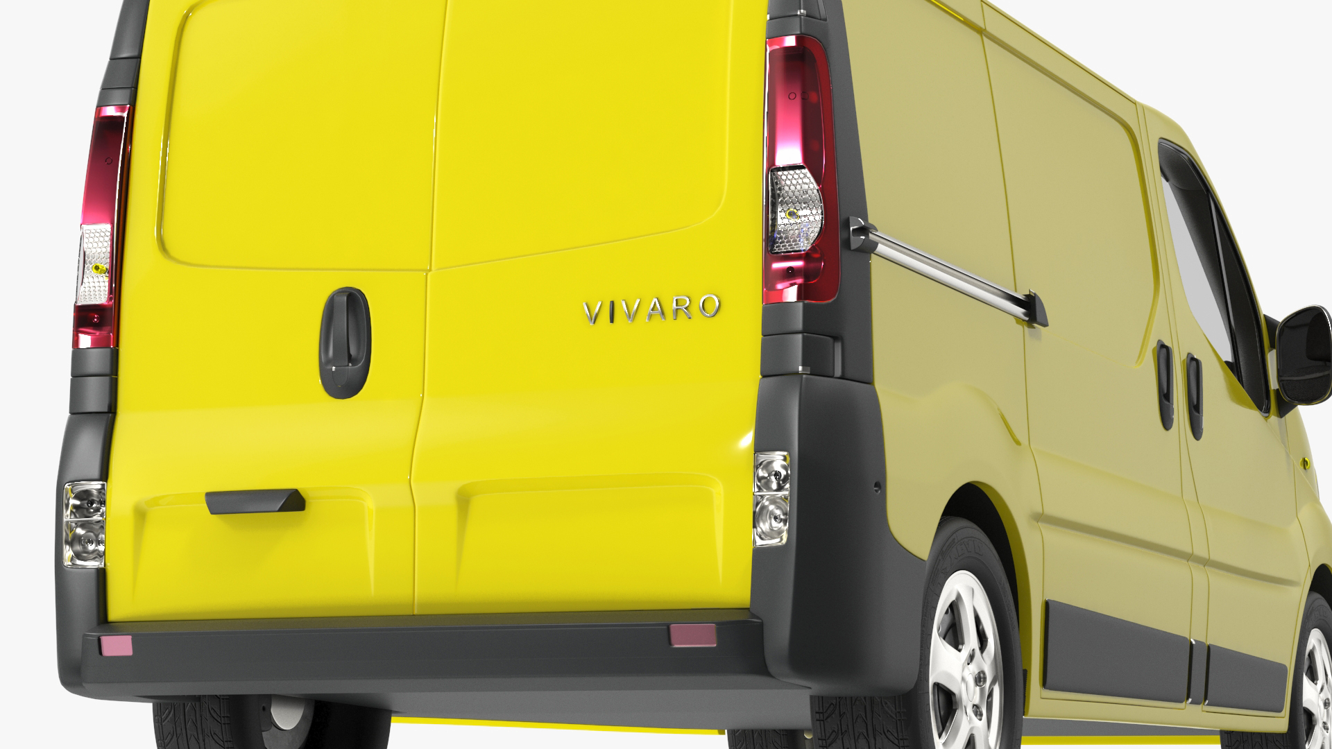 3D model Yellow Transporter Opel Vivaro