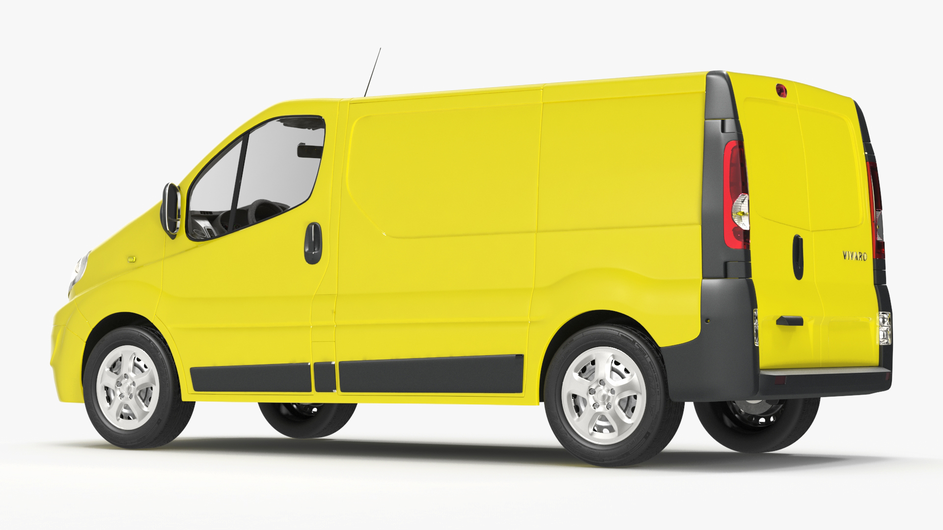 3D model Yellow Transporter Opel Vivaro