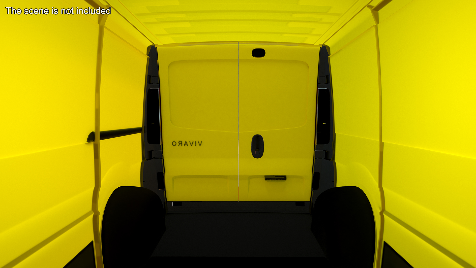 3D model Yellow Transporter Opel Vivaro