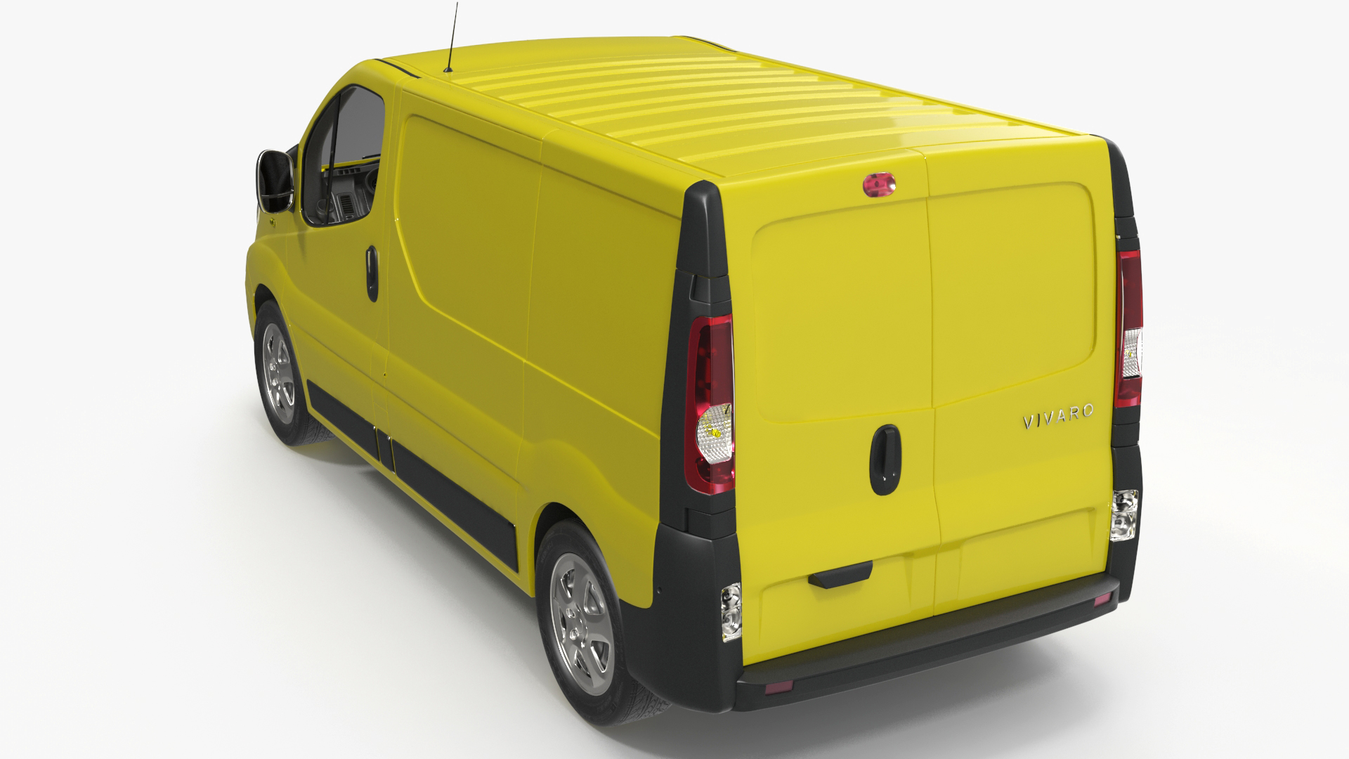 3D model Yellow Transporter Opel Vivaro