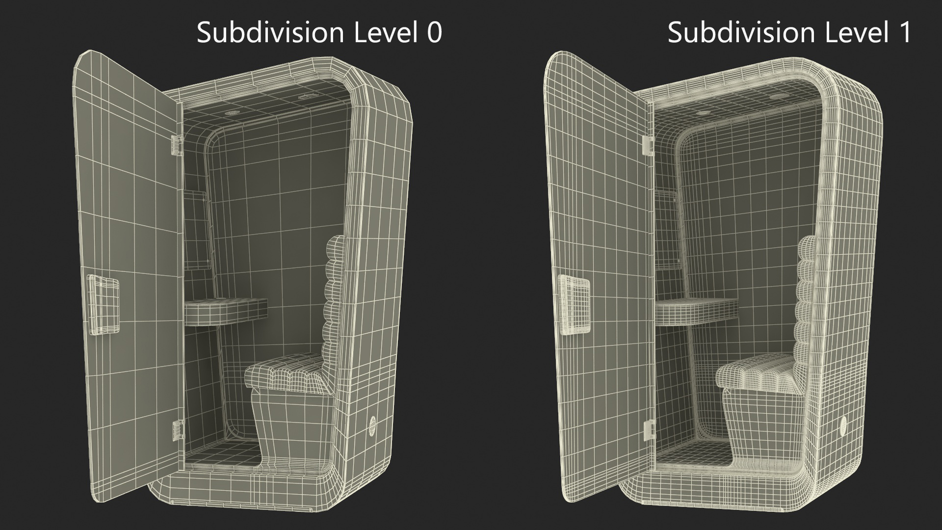 3D model Conversation Office Booth