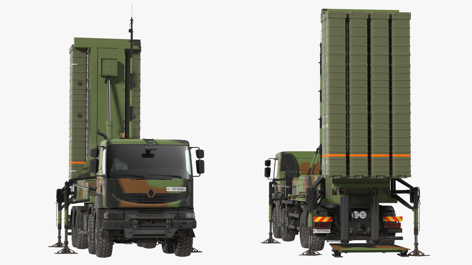 3D SAMP-T Medium Range Air Defense Missile System Rigged model