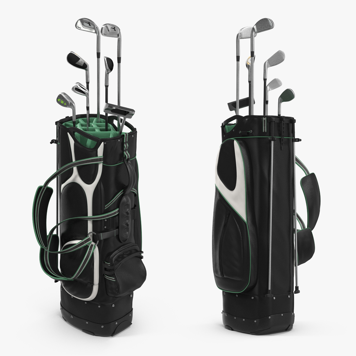 Golf Bag with Clubs 3D model