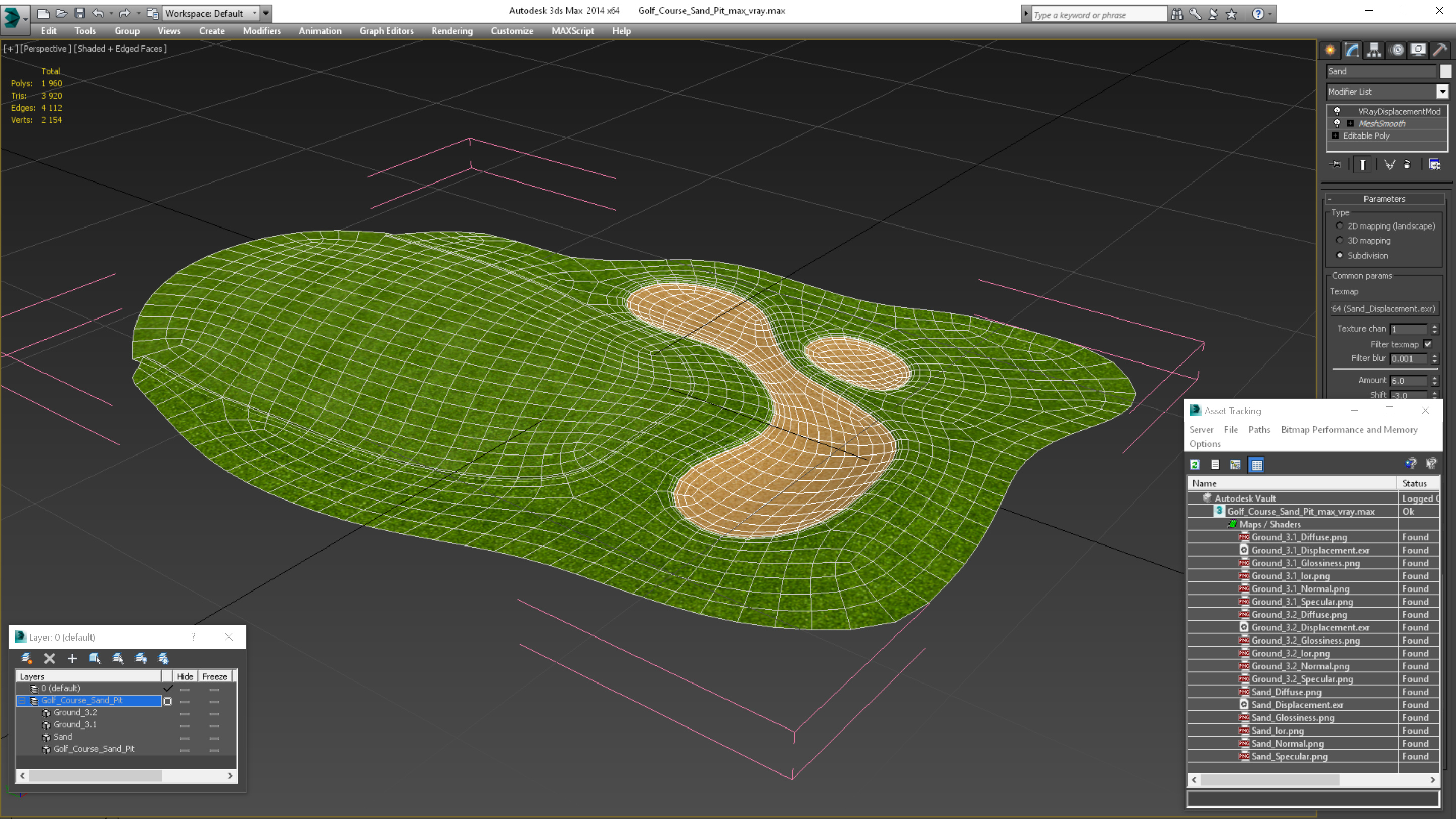 3D model Golf Course Sand Pit