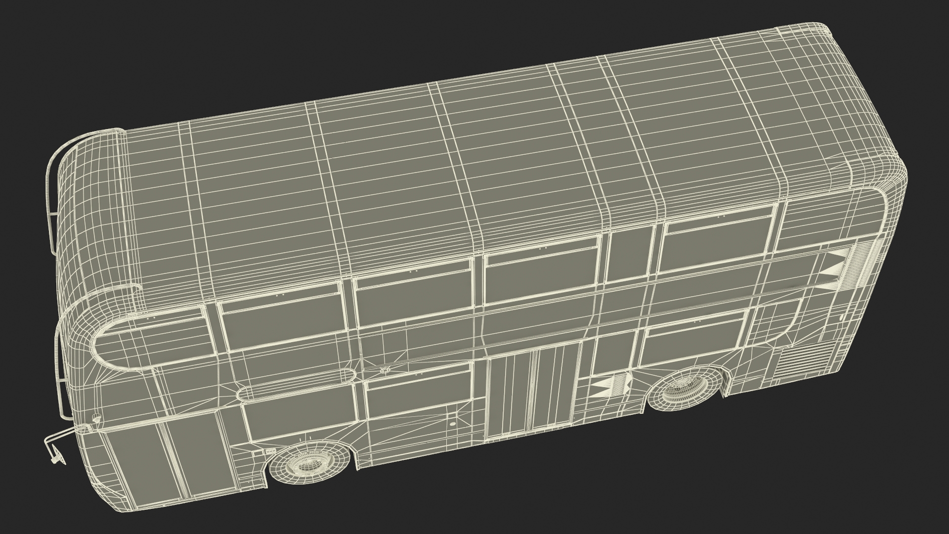 3D model London Double Decker Bus Enviro 400