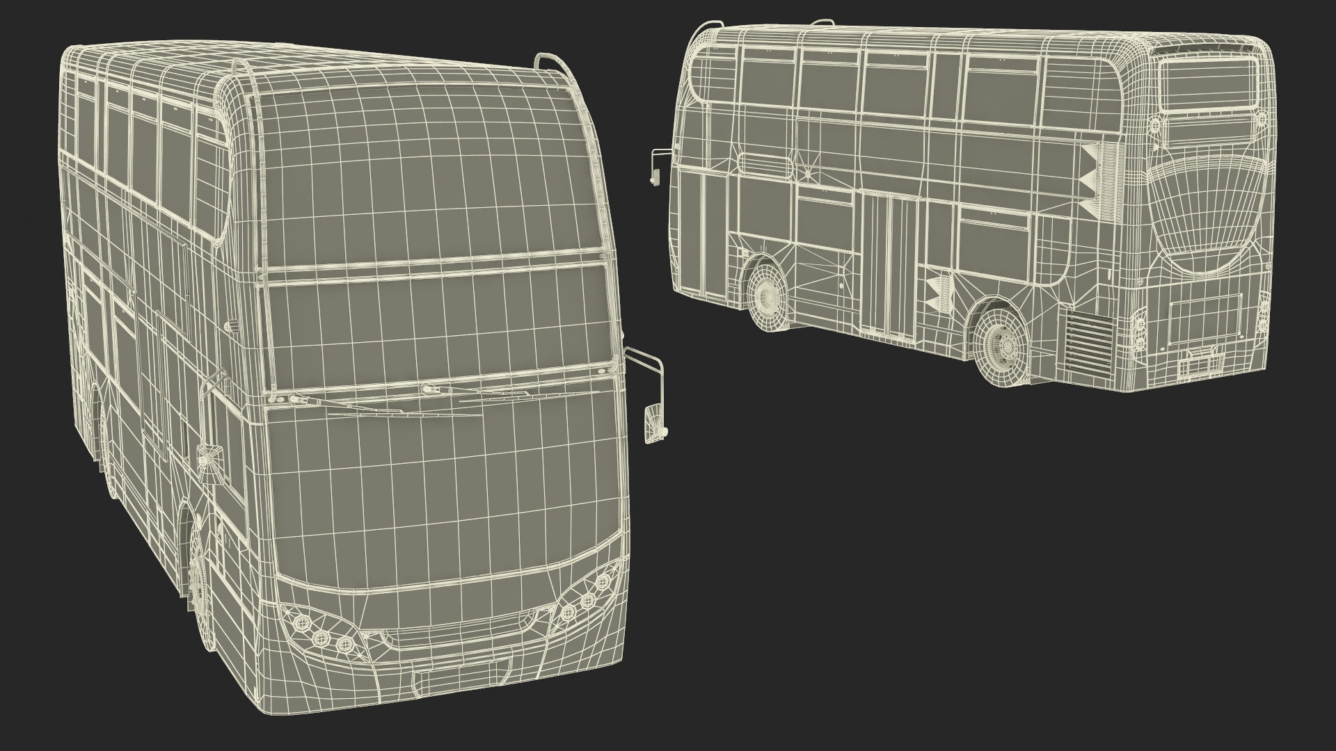 3D model London Double Decker Bus Enviro 400