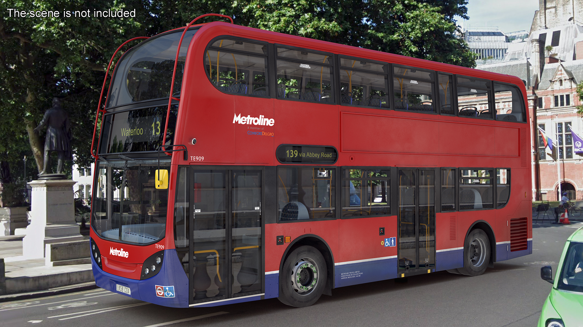 3D model London Double Decker Bus Enviro 400