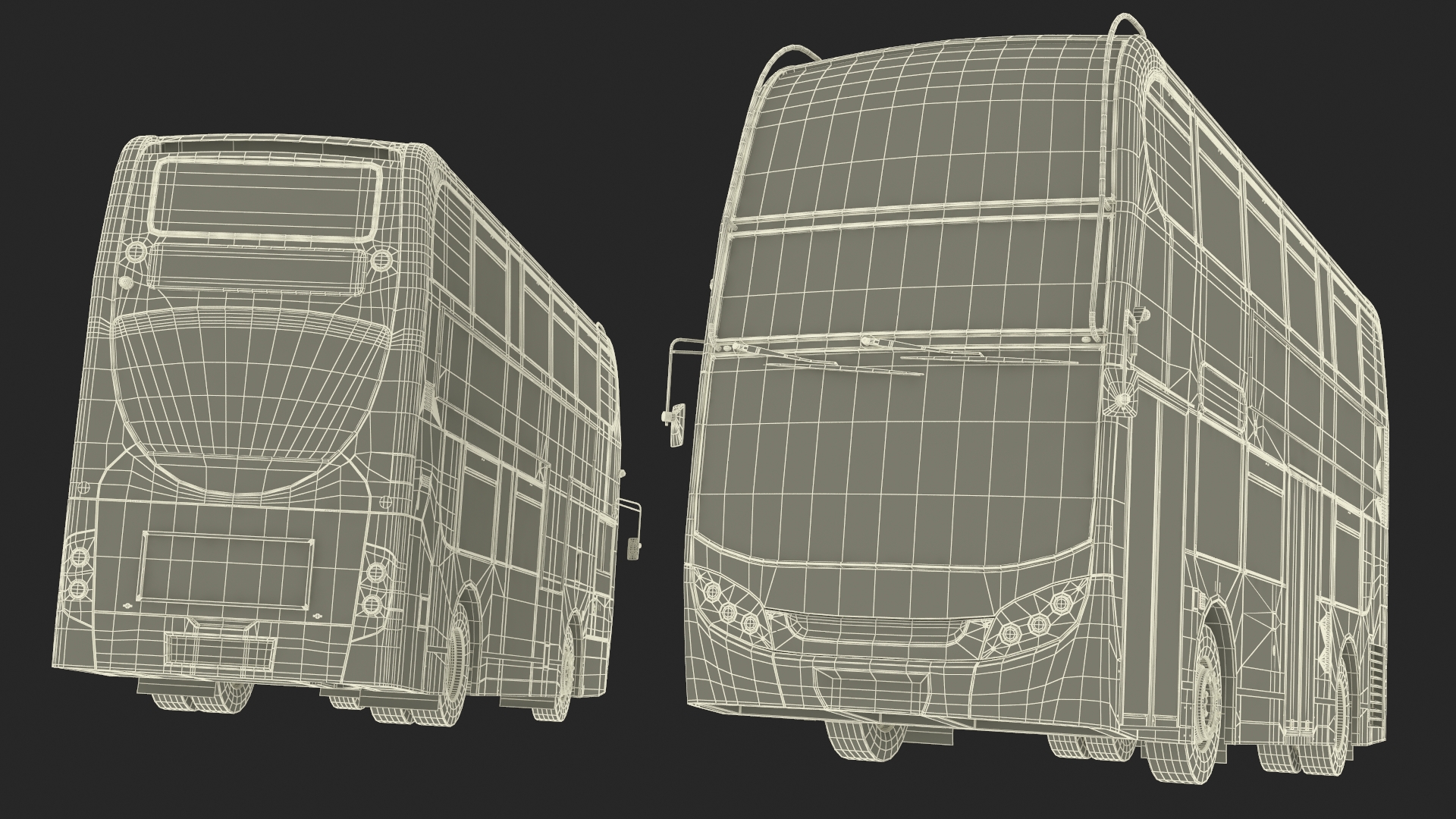 3D model London Double Decker Bus Enviro 400