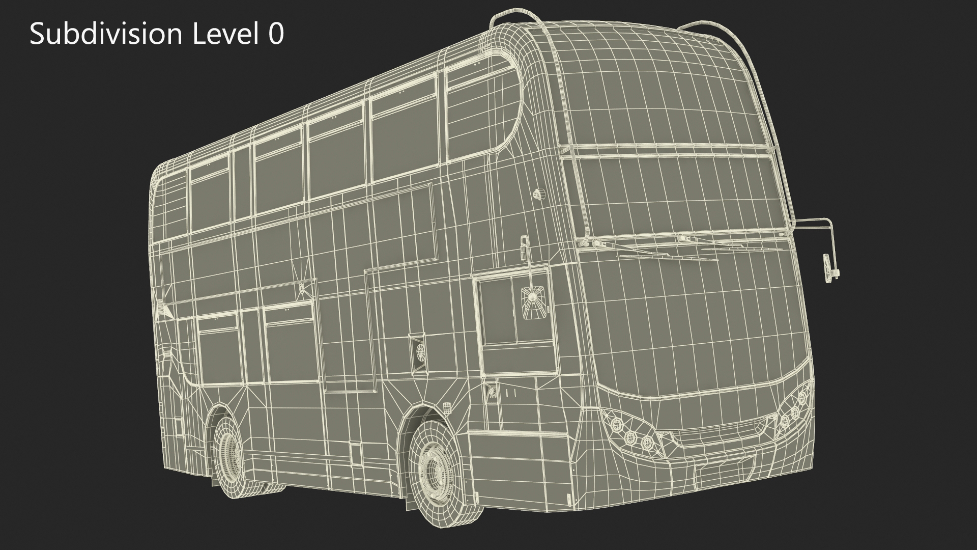 3D model London Double Decker Bus Enviro 400