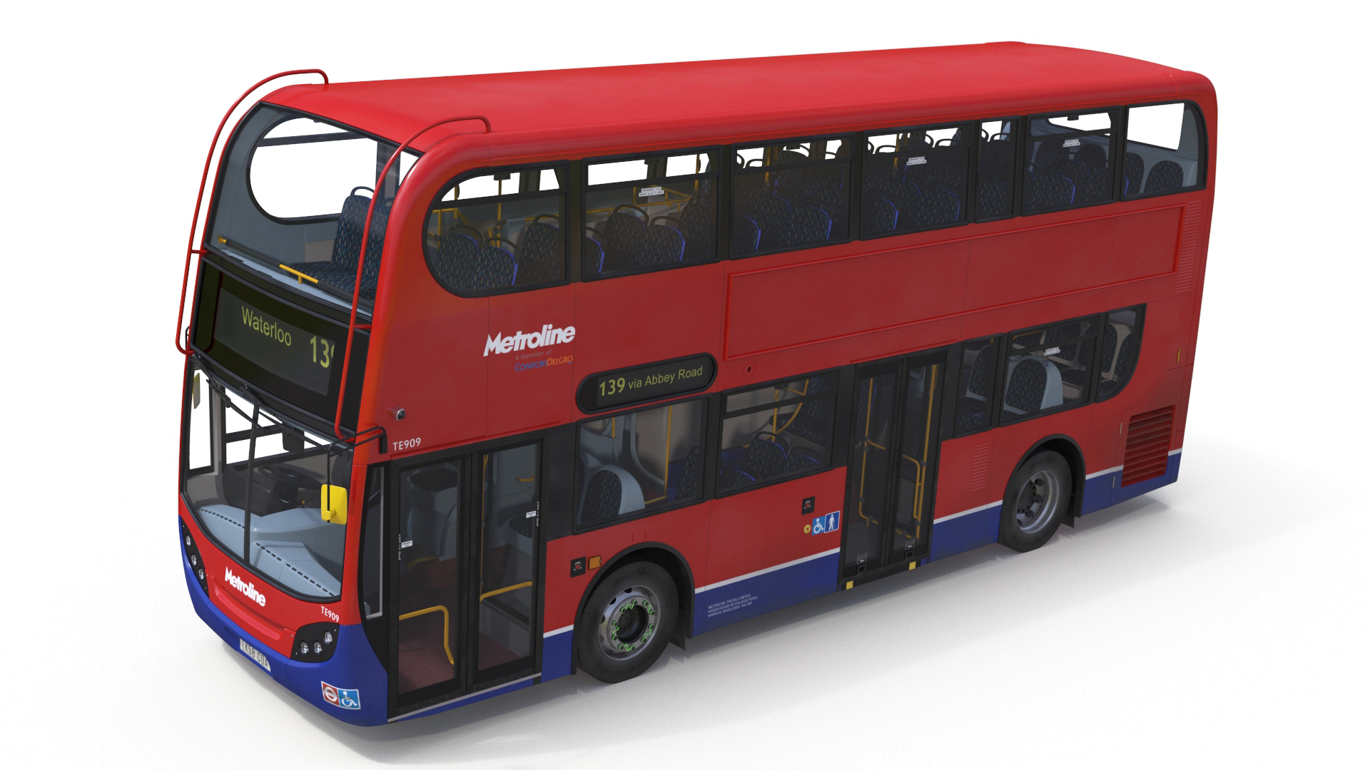 3D model London Double Decker Bus Enviro 400