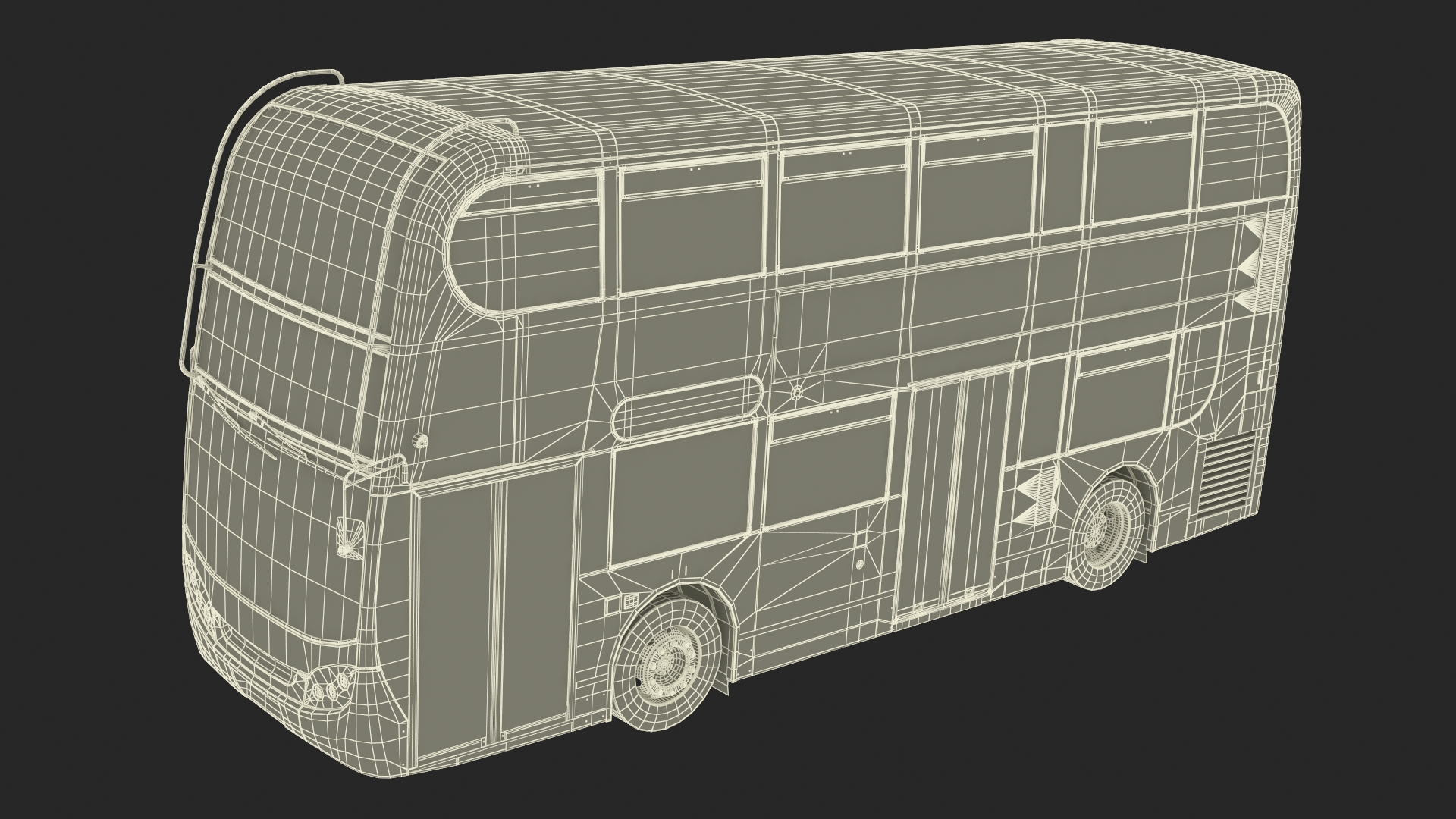 3D model London Double Decker Bus Enviro 400