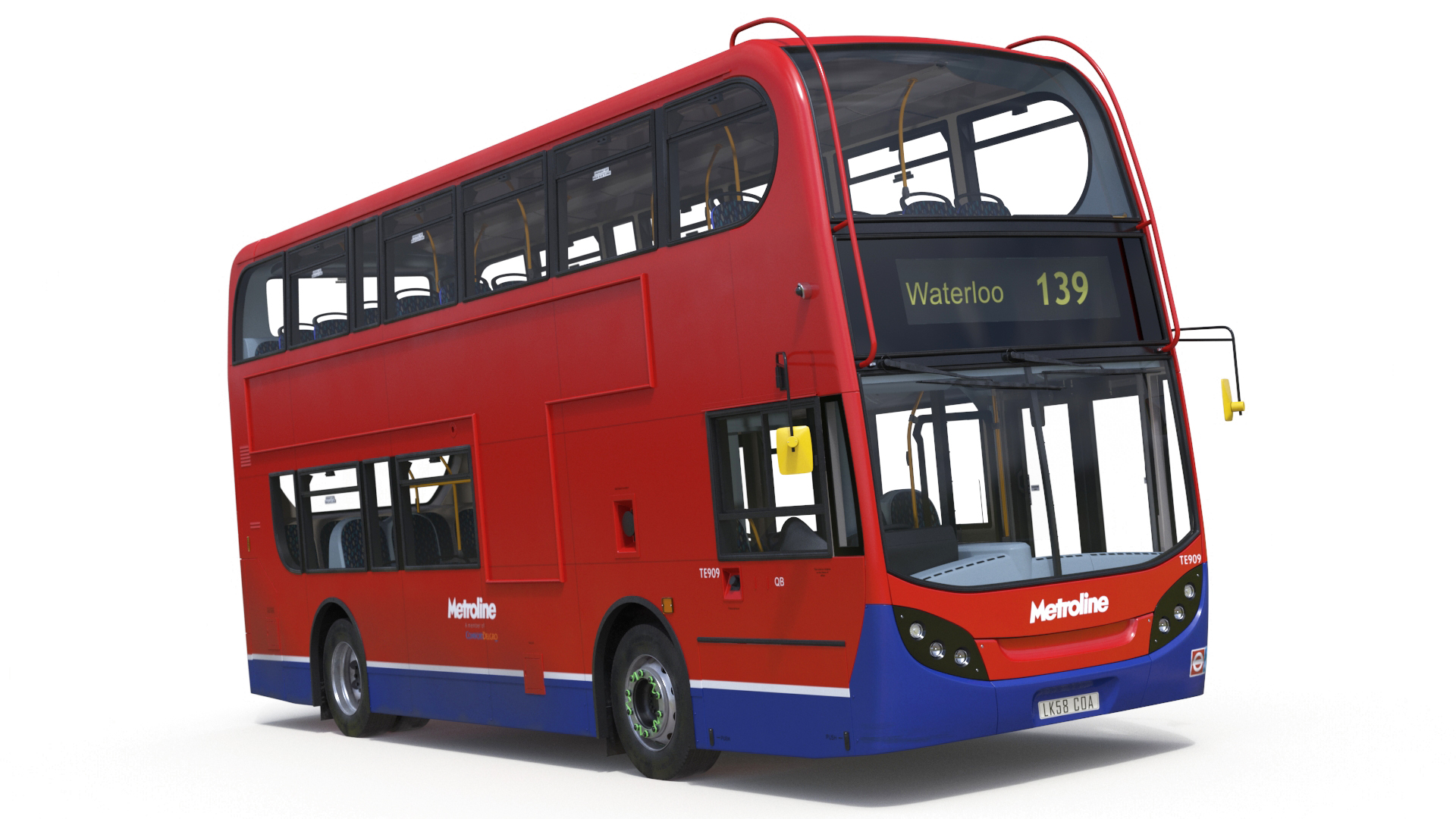 3D model London Double Decker Bus Enviro 400