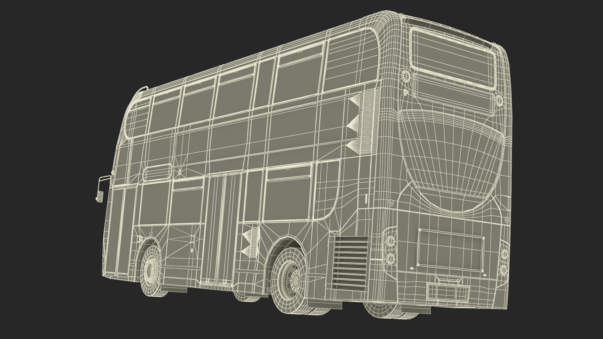 3D model London Double Decker Bus Enviro 400