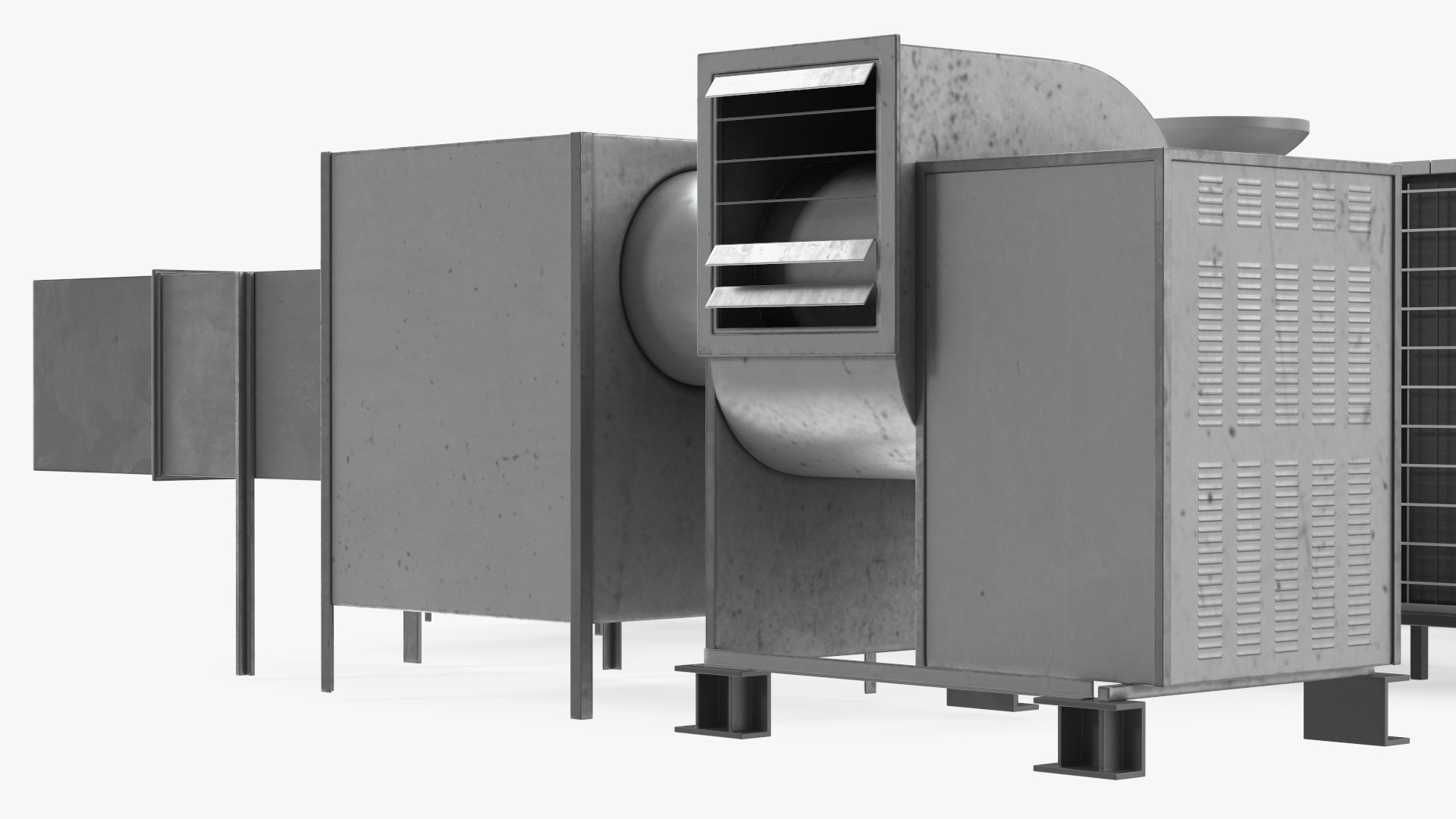 HVAC System Rooftop 3D model