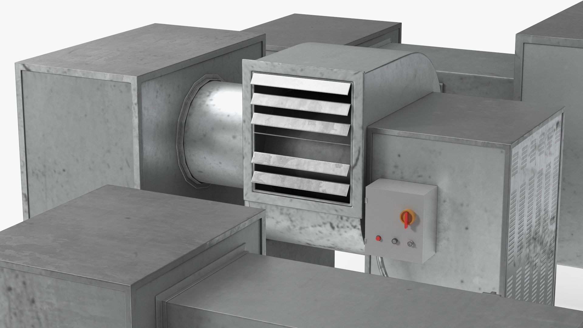 HVAC System Rooftop 3D model