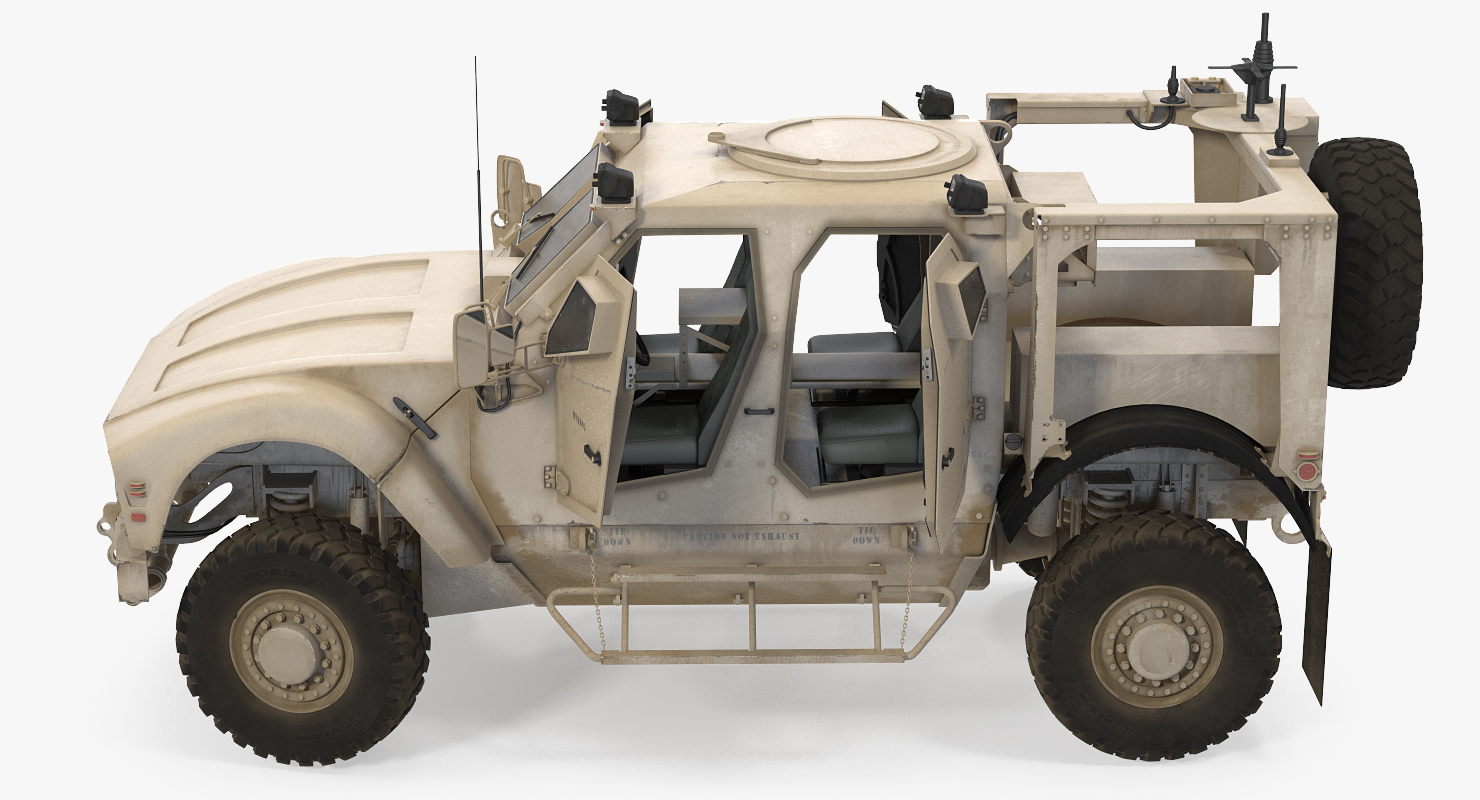 3D model Oshkosh M ATV Mine Resistant Ambush Protected Vehicle Rigged