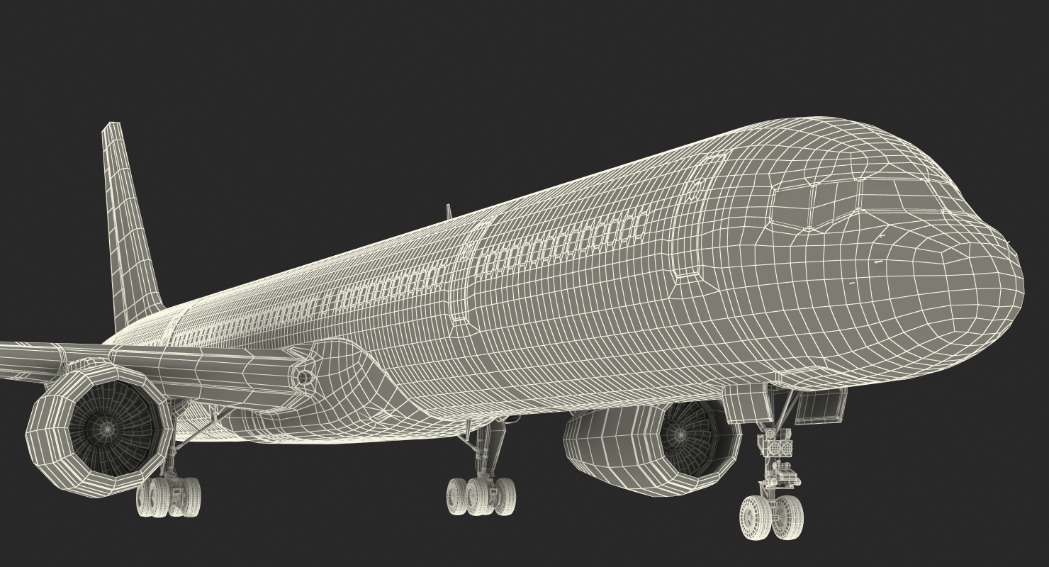 Boeing 757 300 Generic Rigged 3D model