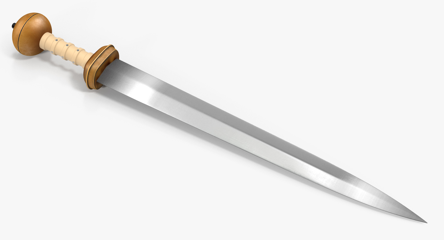 Roman Gladius Short Sword Set 3D model