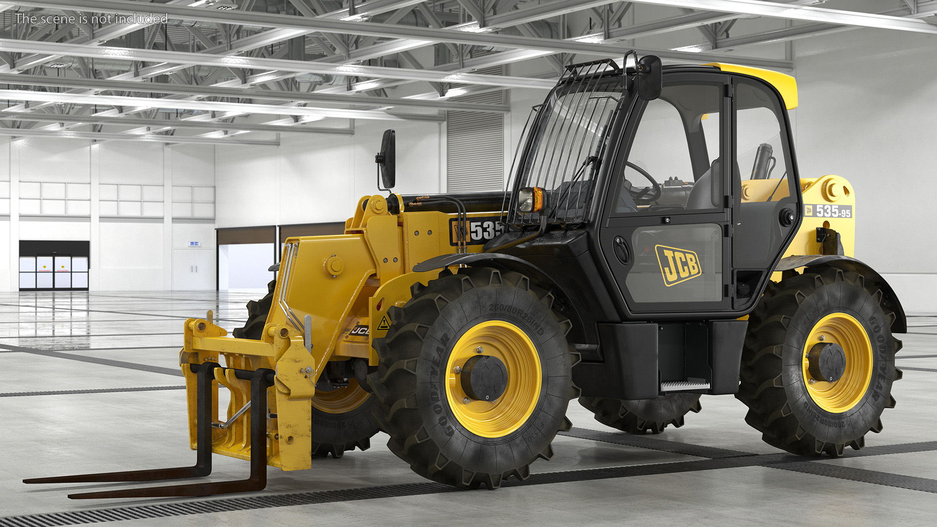 Telehandler JCB 535 3D model