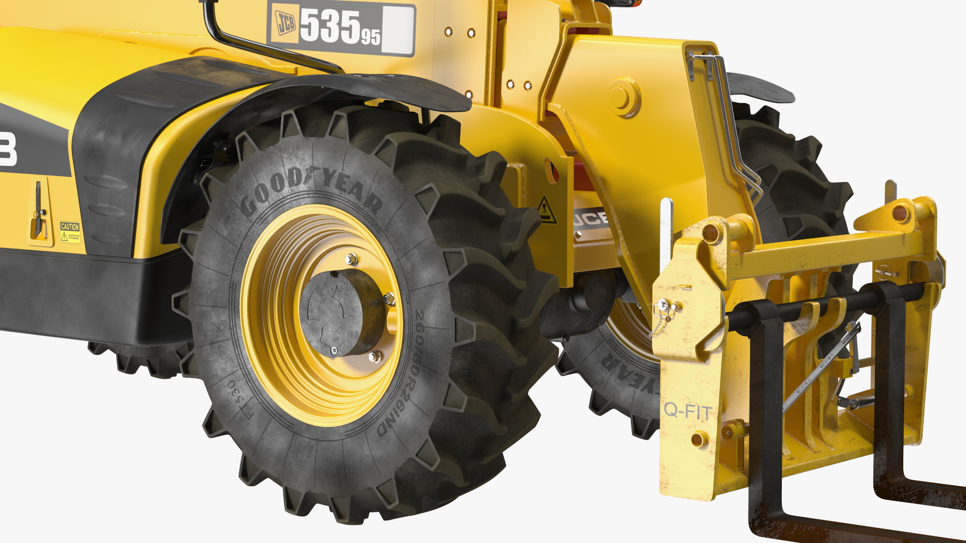 Telehandler JCB 535 3D model