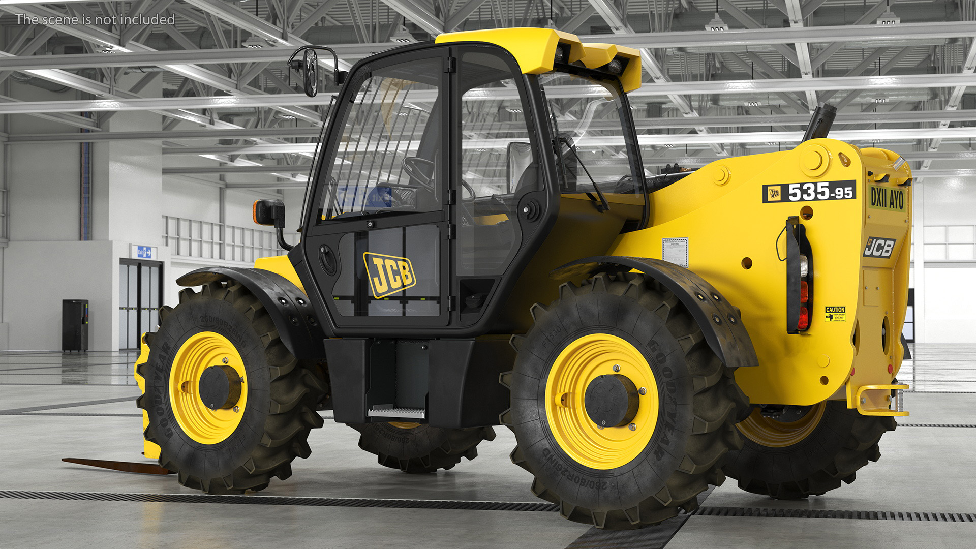 Telehandler JCB 535 3D model