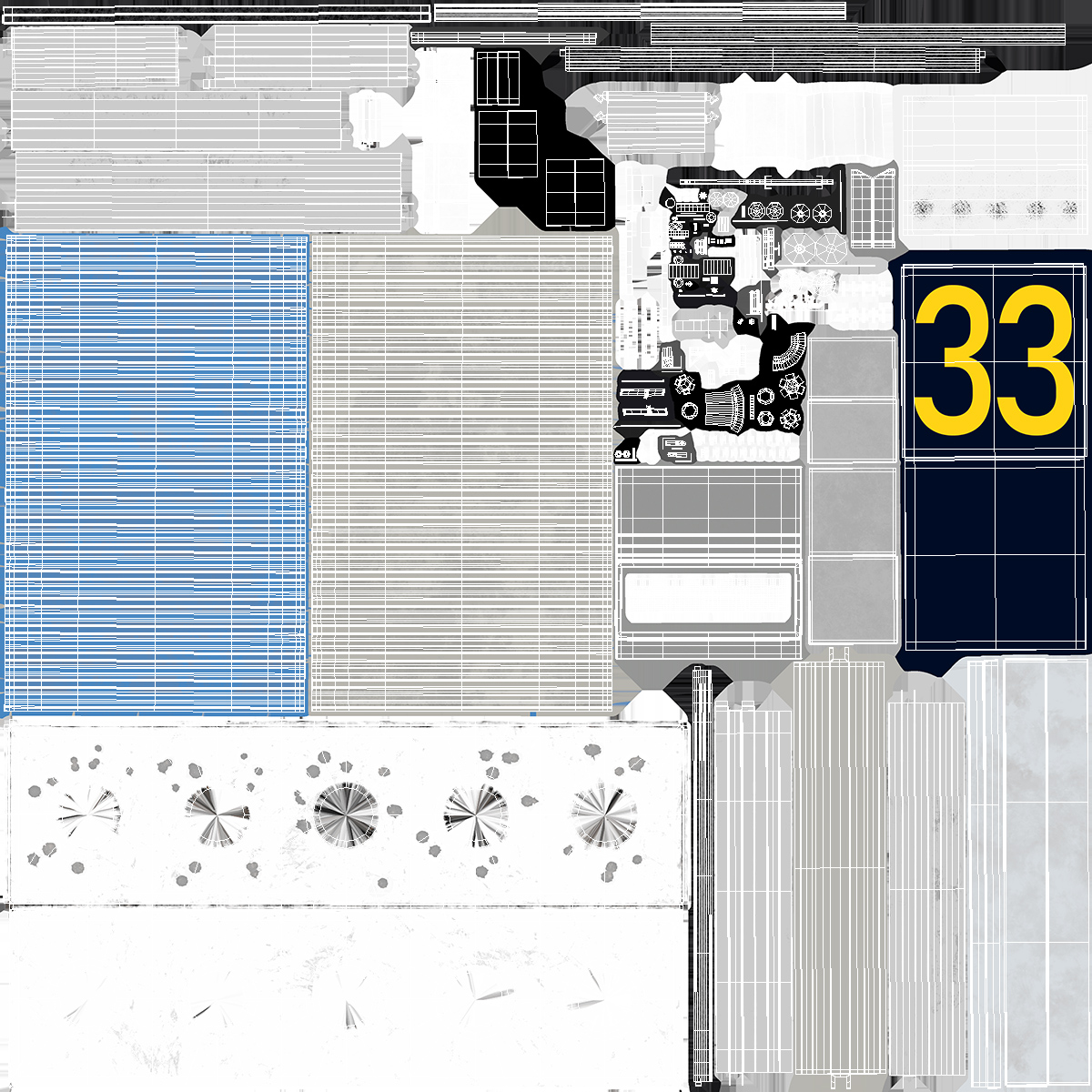 3D model Biathlon Shooting Range Target