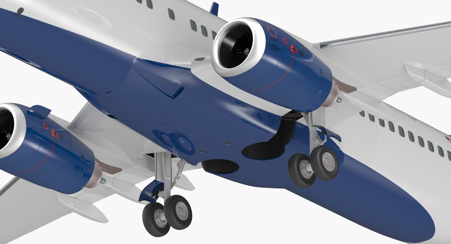 Boeing 737 800 Delta Air Lines Rigged 3D