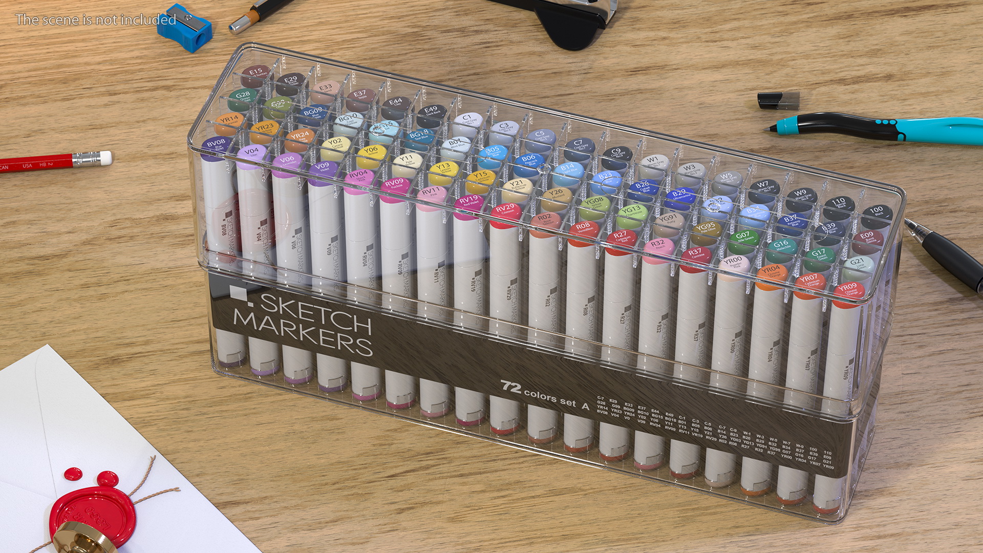 Generic Sketch Marker 72 Pack 3D model