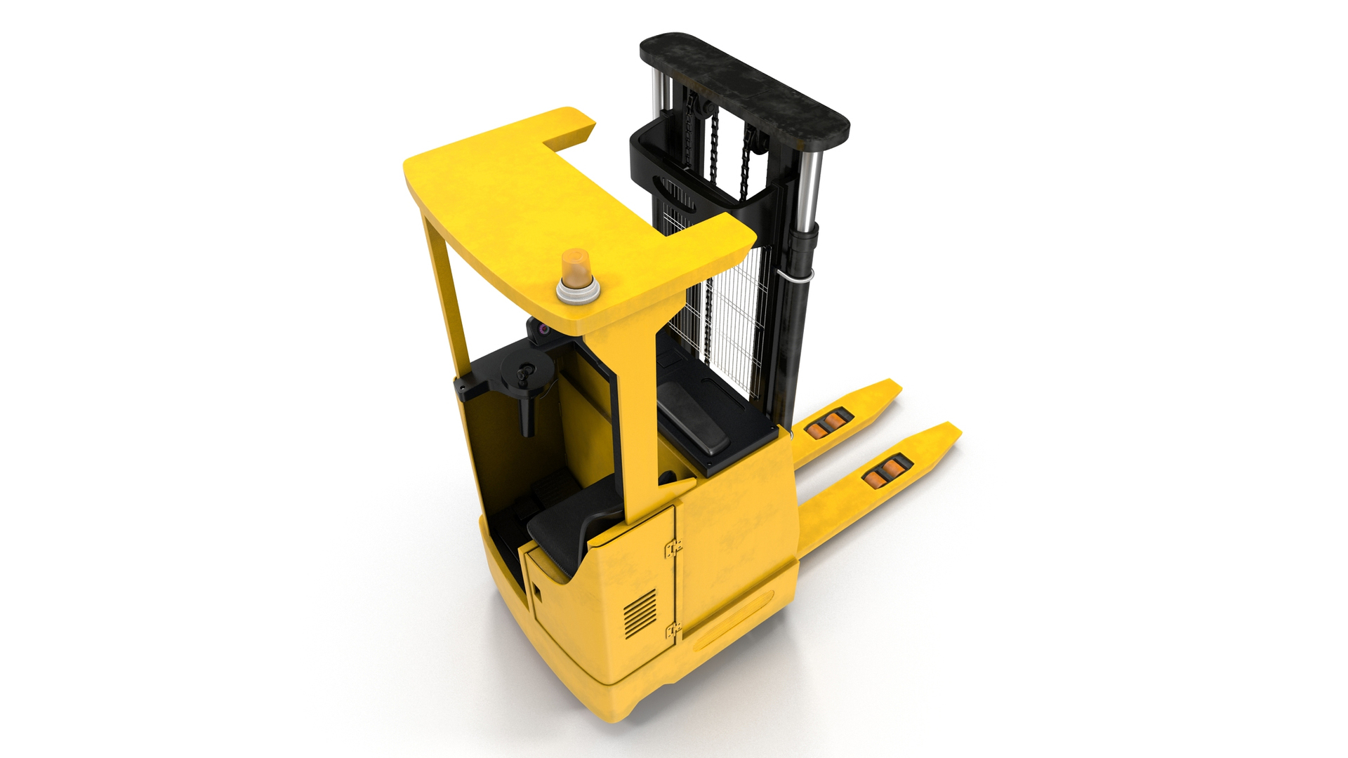 Industrial Forklift Truck Rigged 3D