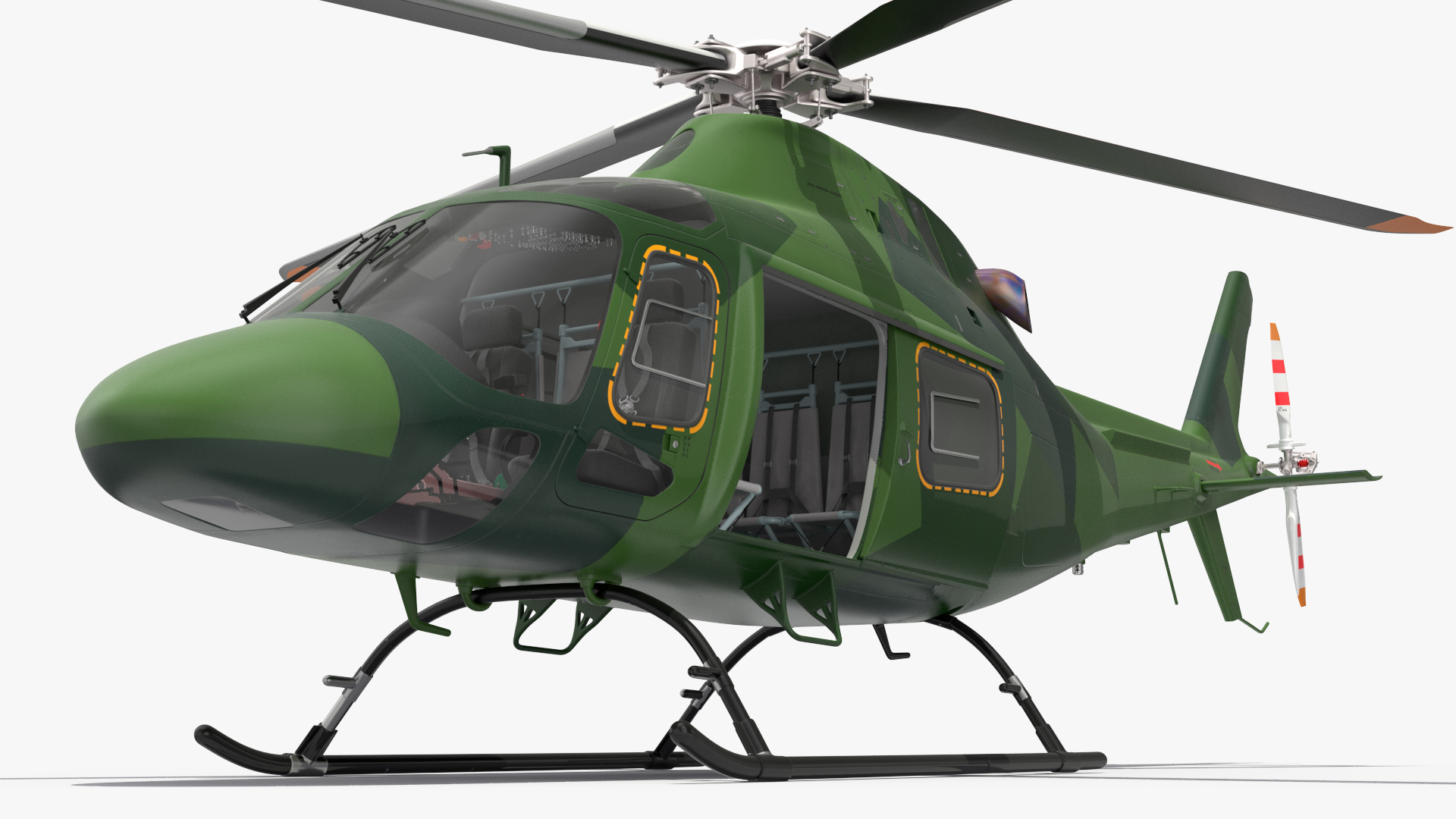 3D Military Helicopter AgustaWestland AW119 Koala