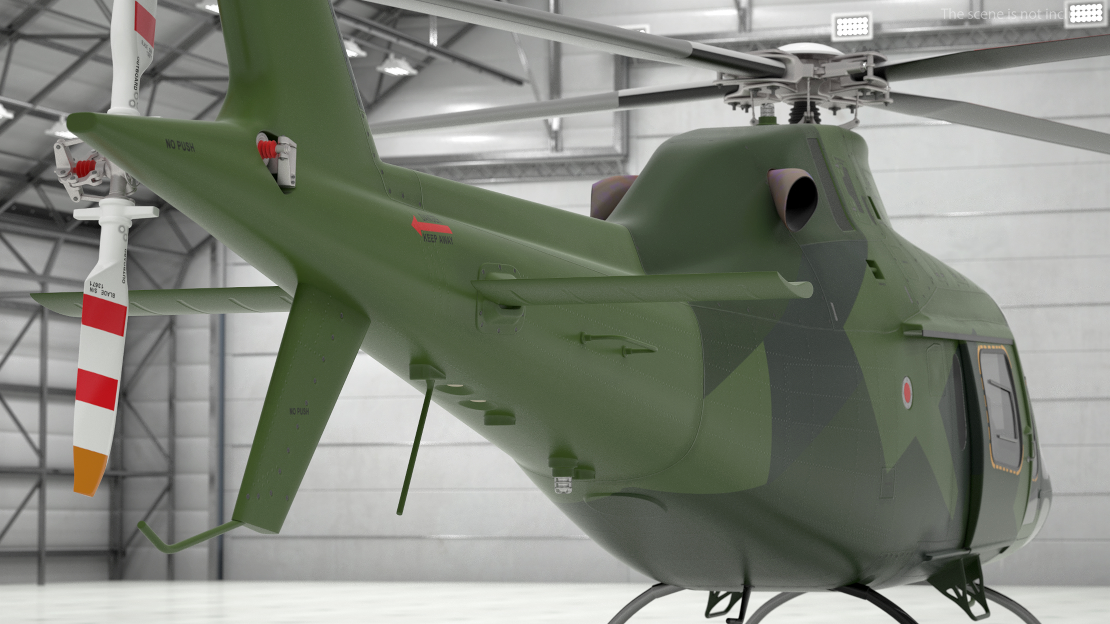 3D Military Helicopter AgustaWestland AW119 Koala