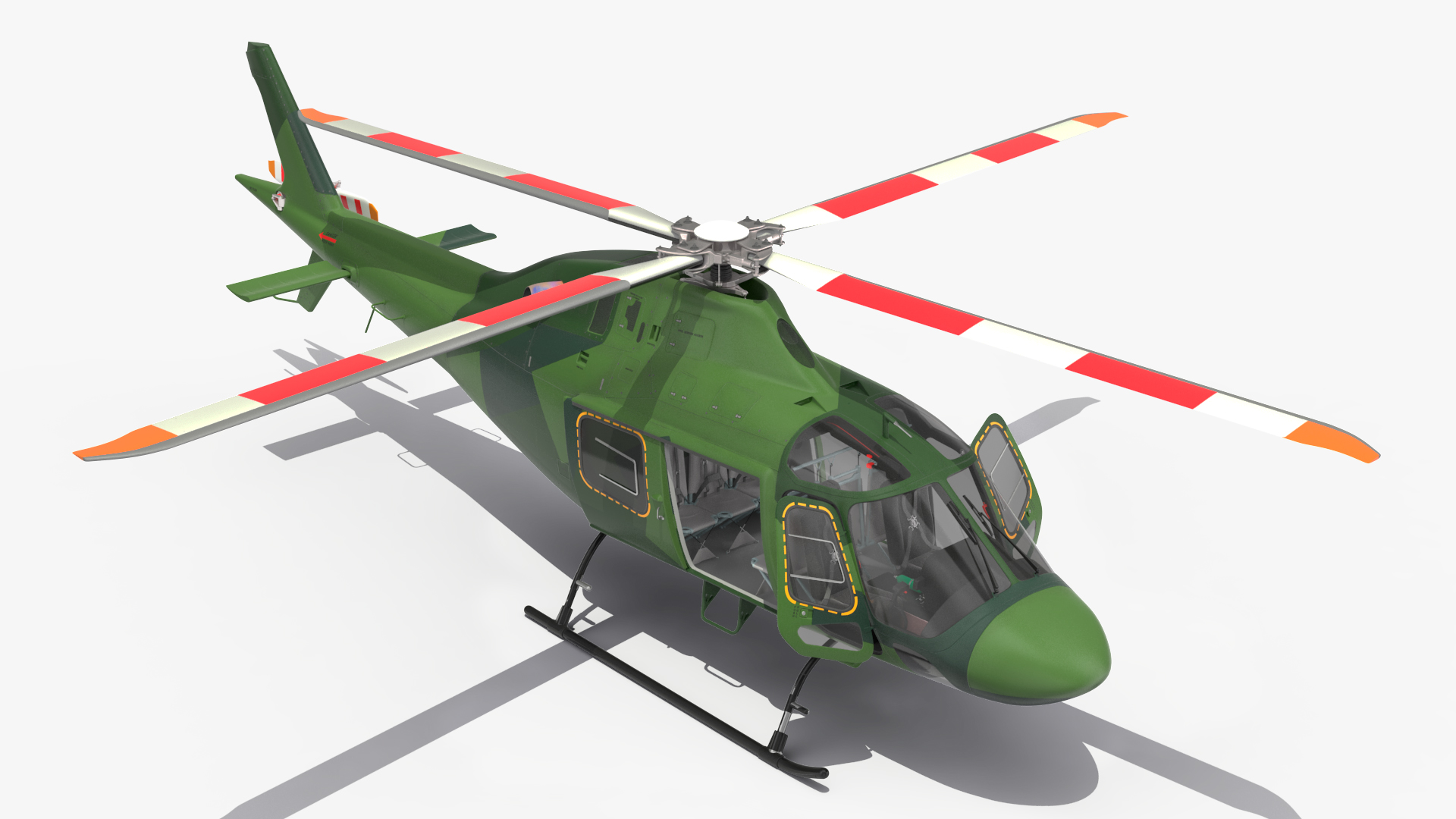 3D Military Helicopter AgustaWestland AW119 Koala