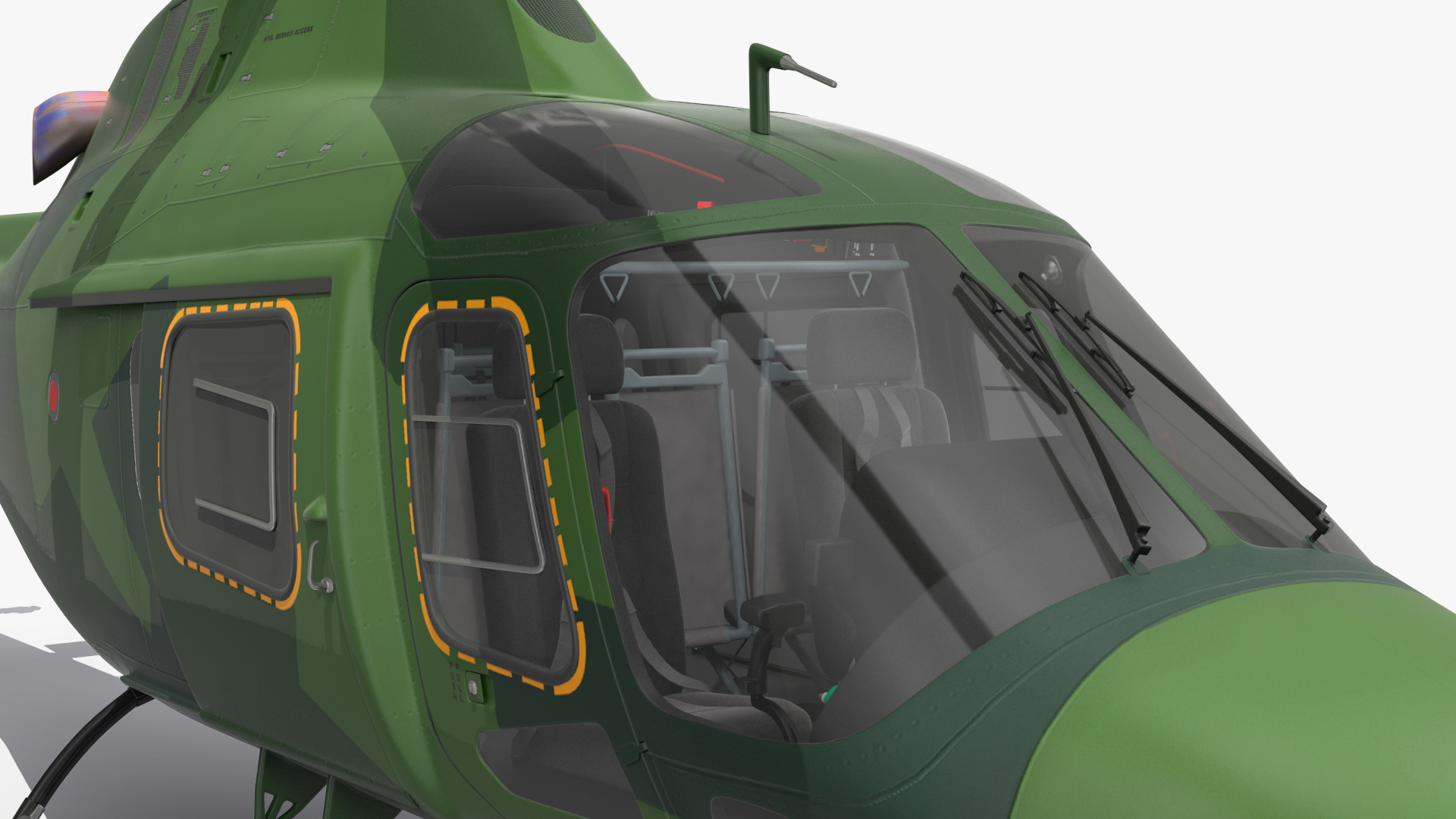 3D Military Helicopter AgustaWestland AW119 Koala