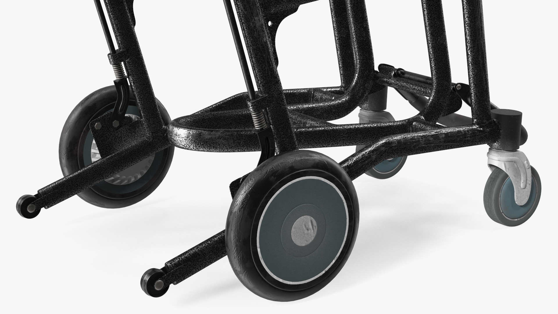 3D Airport Wheelchair Black Old model