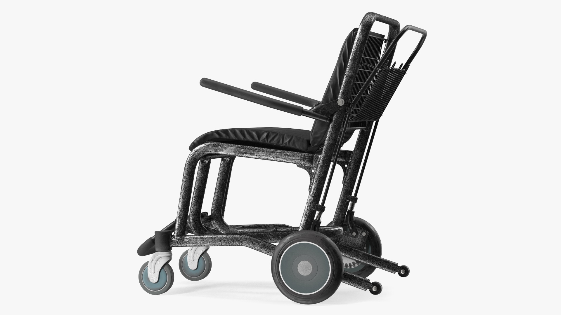 3D Airport Wheelchair Black Old model