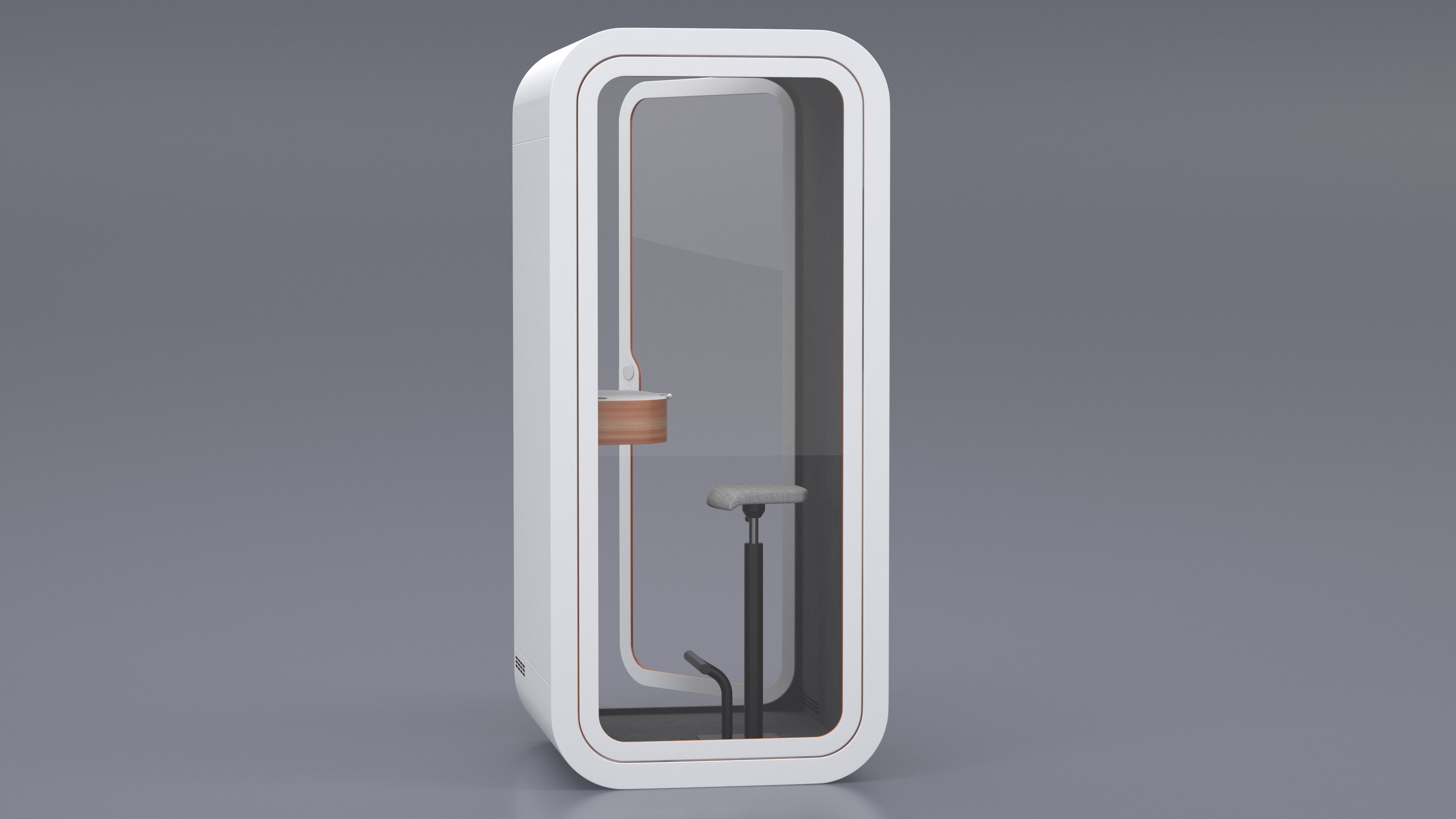 3D Office Phone Booth model