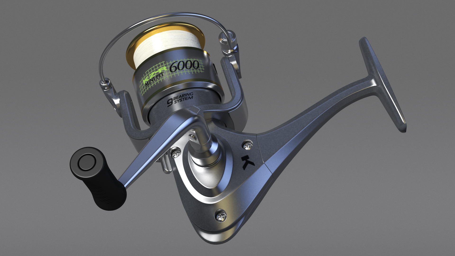 3D Spinning Fishing Reel