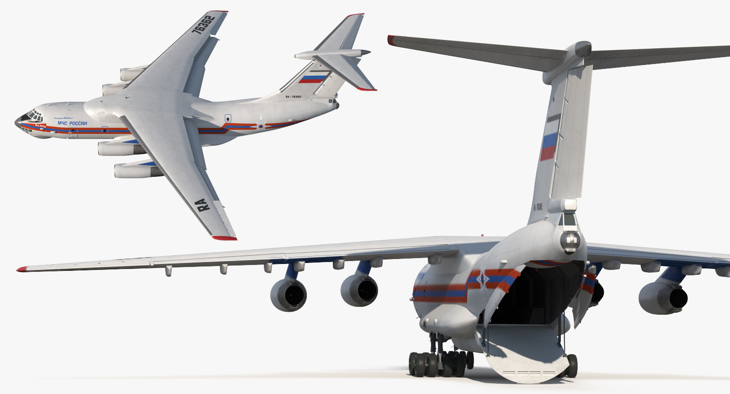 Ilyushin Il 76 Emergency Russian Air Force 3D