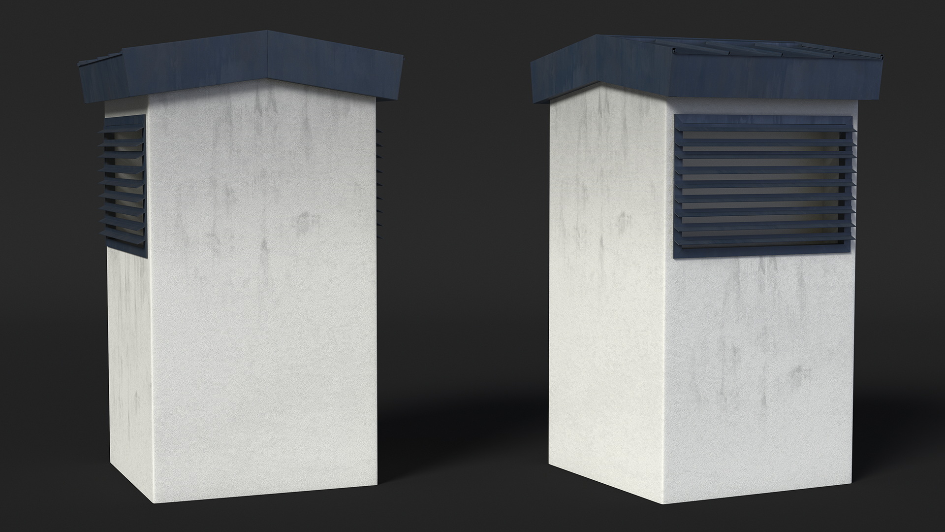 Ventilation Shaft on the Roof 3D model