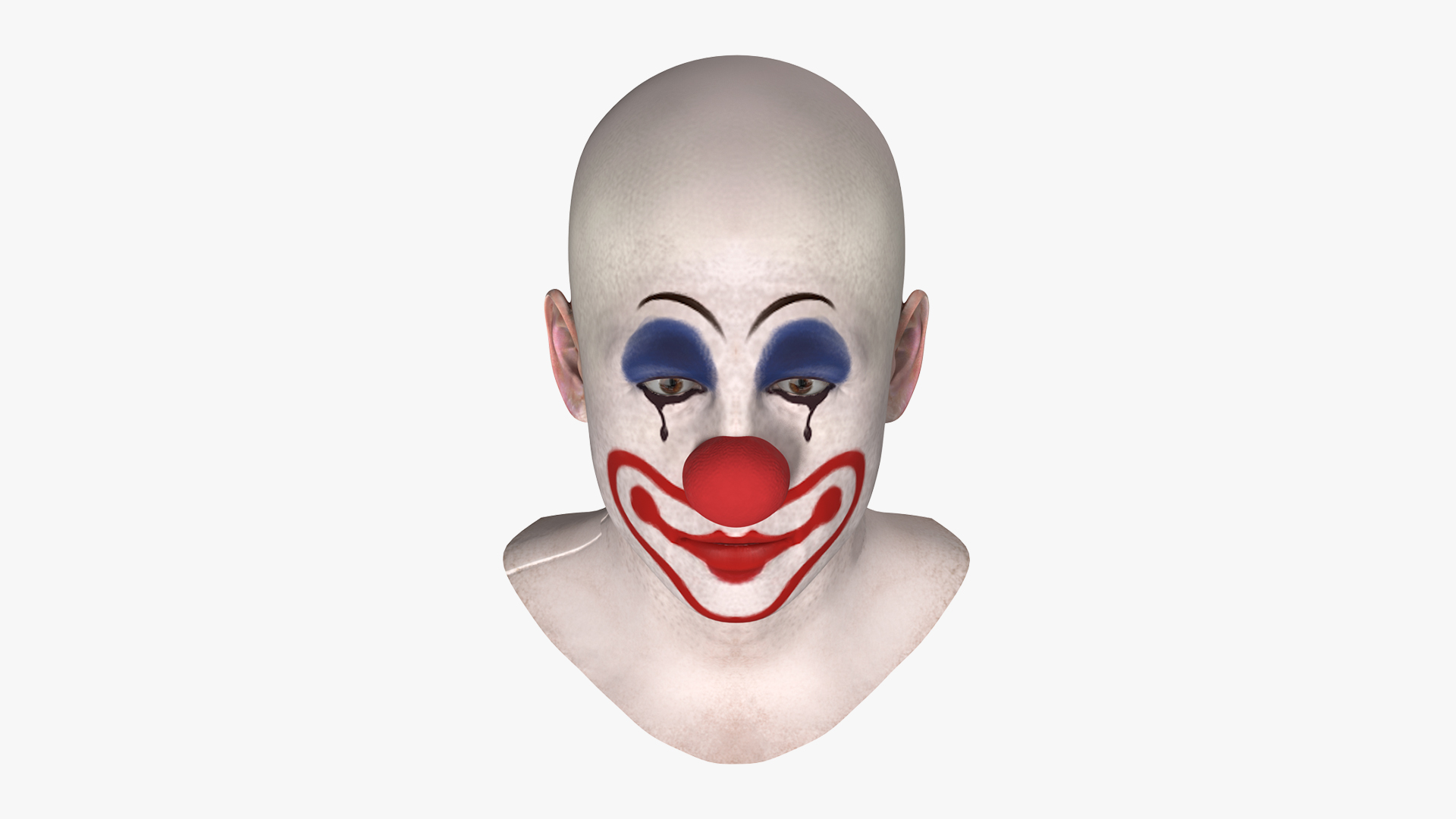 3D model Bald Clown Head