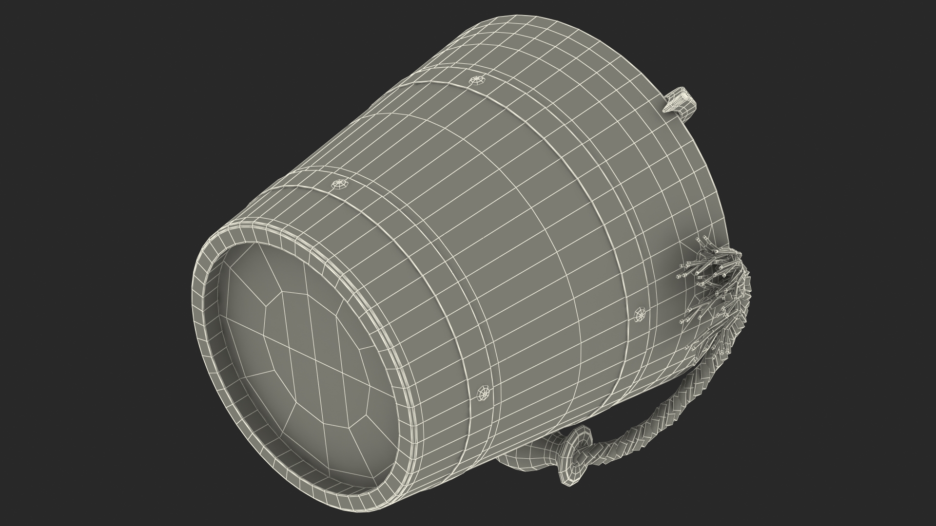 3D Sauna Bucket with Ladle model