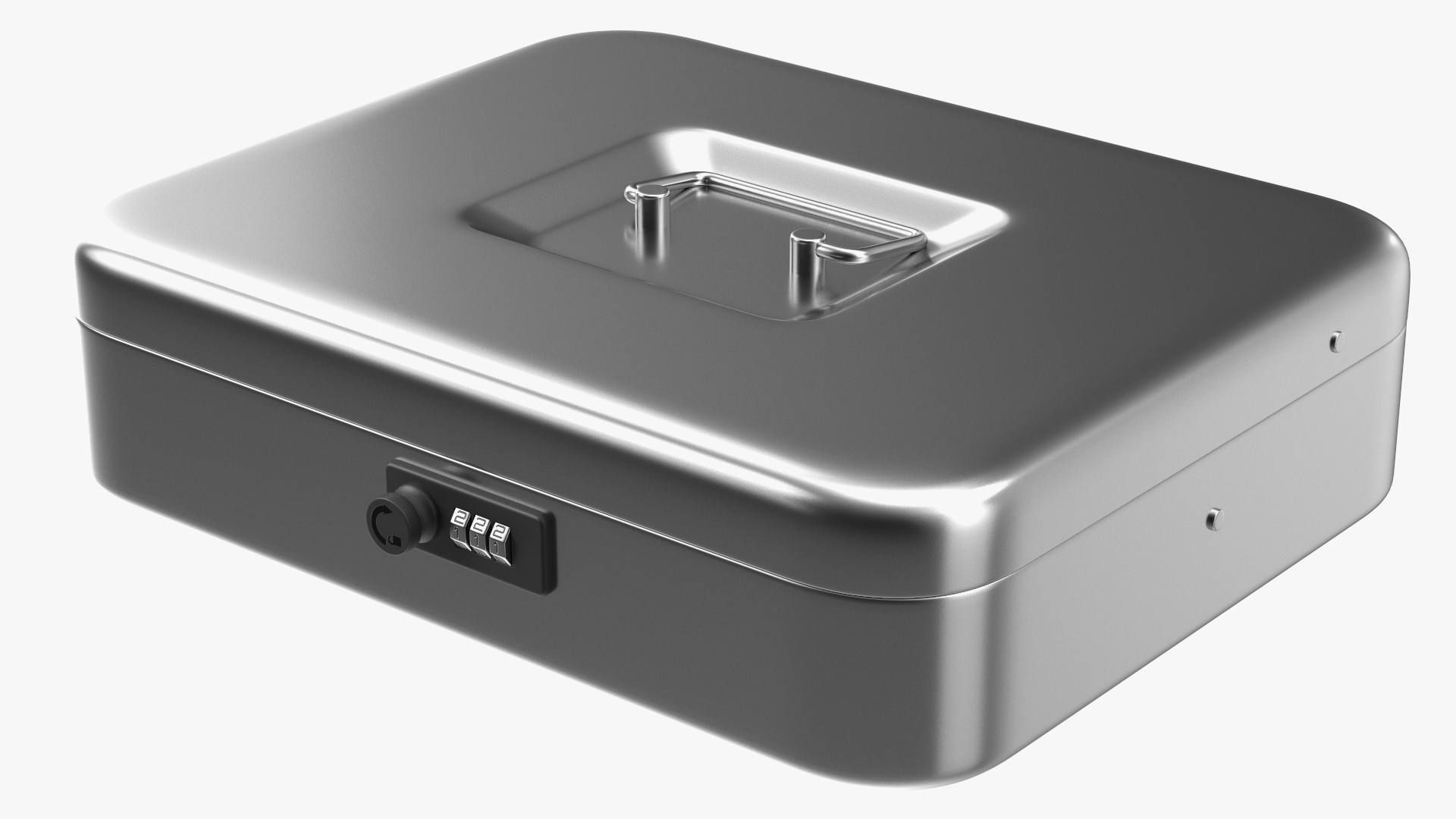 3D model Cash Box Gray Rigged