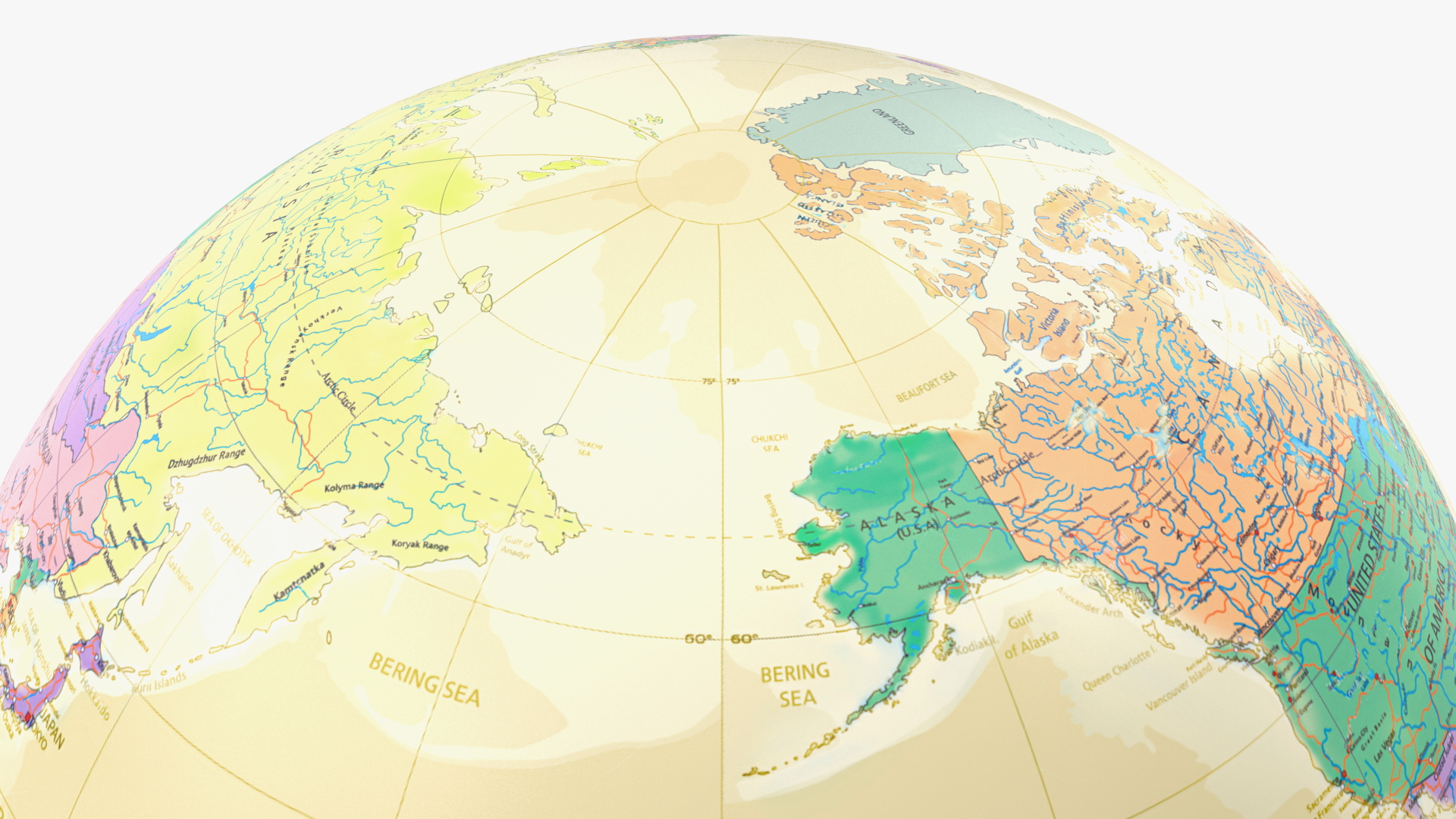 Vintage World Globe 3D model