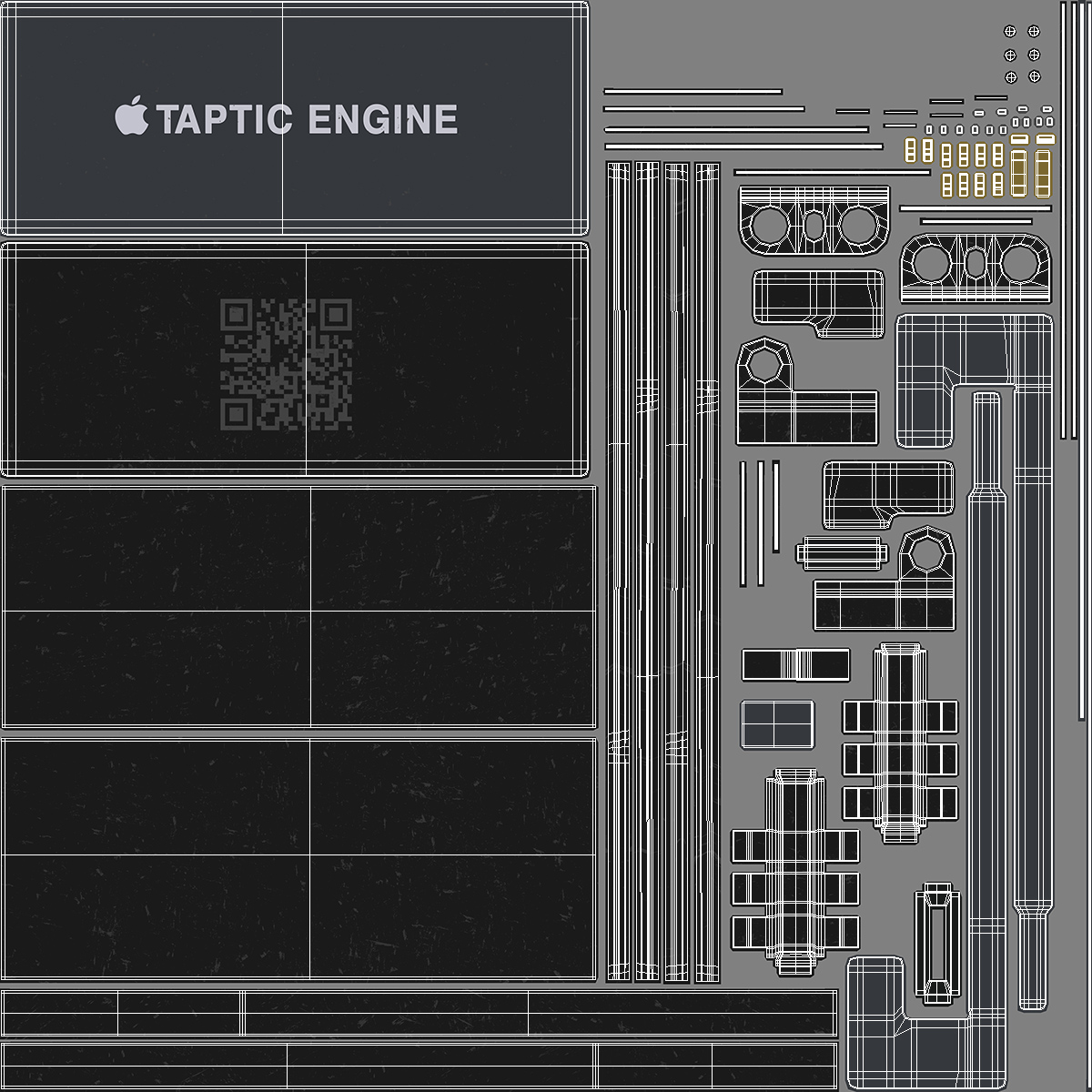 3D iPhone 11 Taptic Engine model