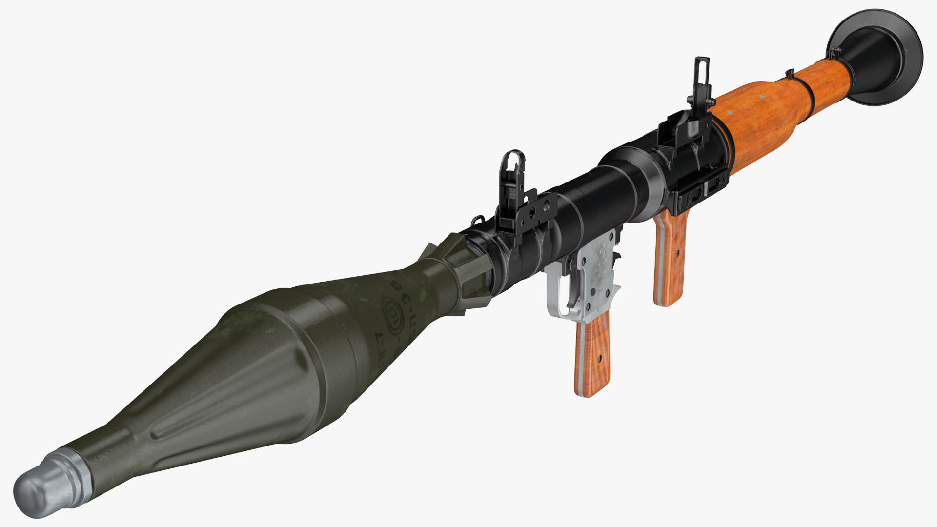 RPG-7 Rocket Propelled Grenade Launcher 3D model