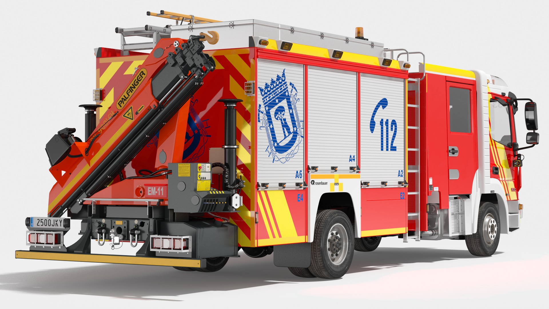 Mercedes Benz Atego 1530 Firetruck 3D model