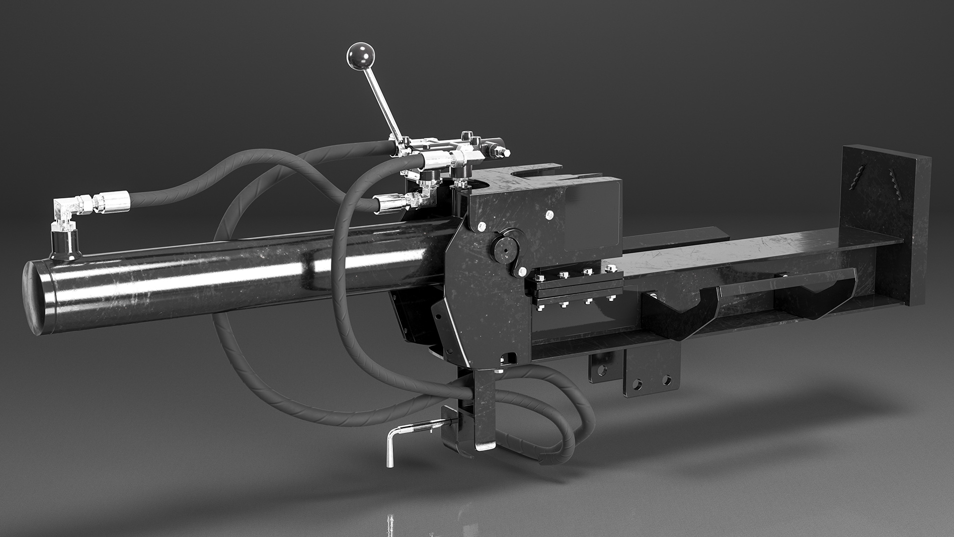 Hydraulic Log Splitter 3D